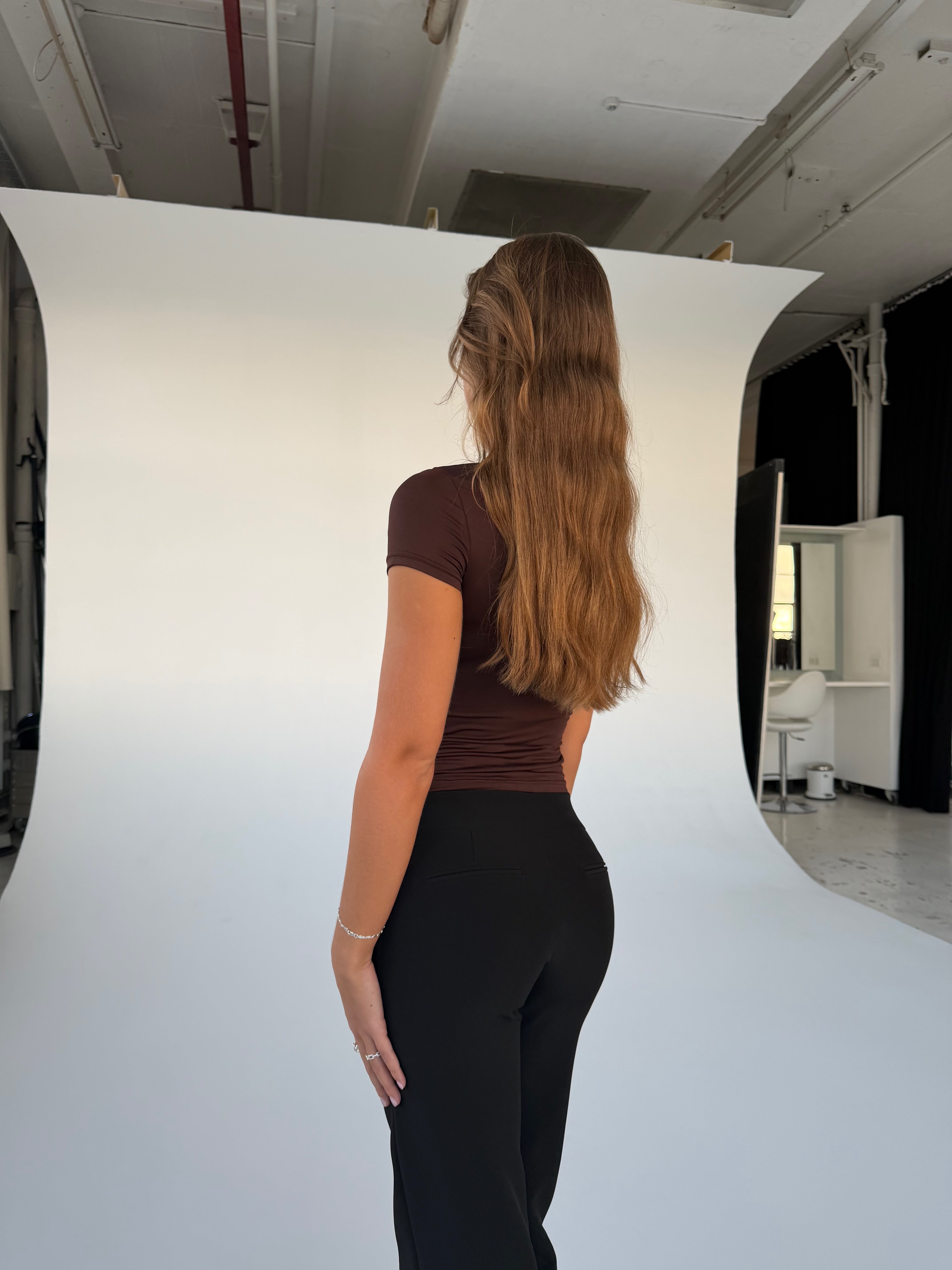 Baia basic üst - koyu kahverengi