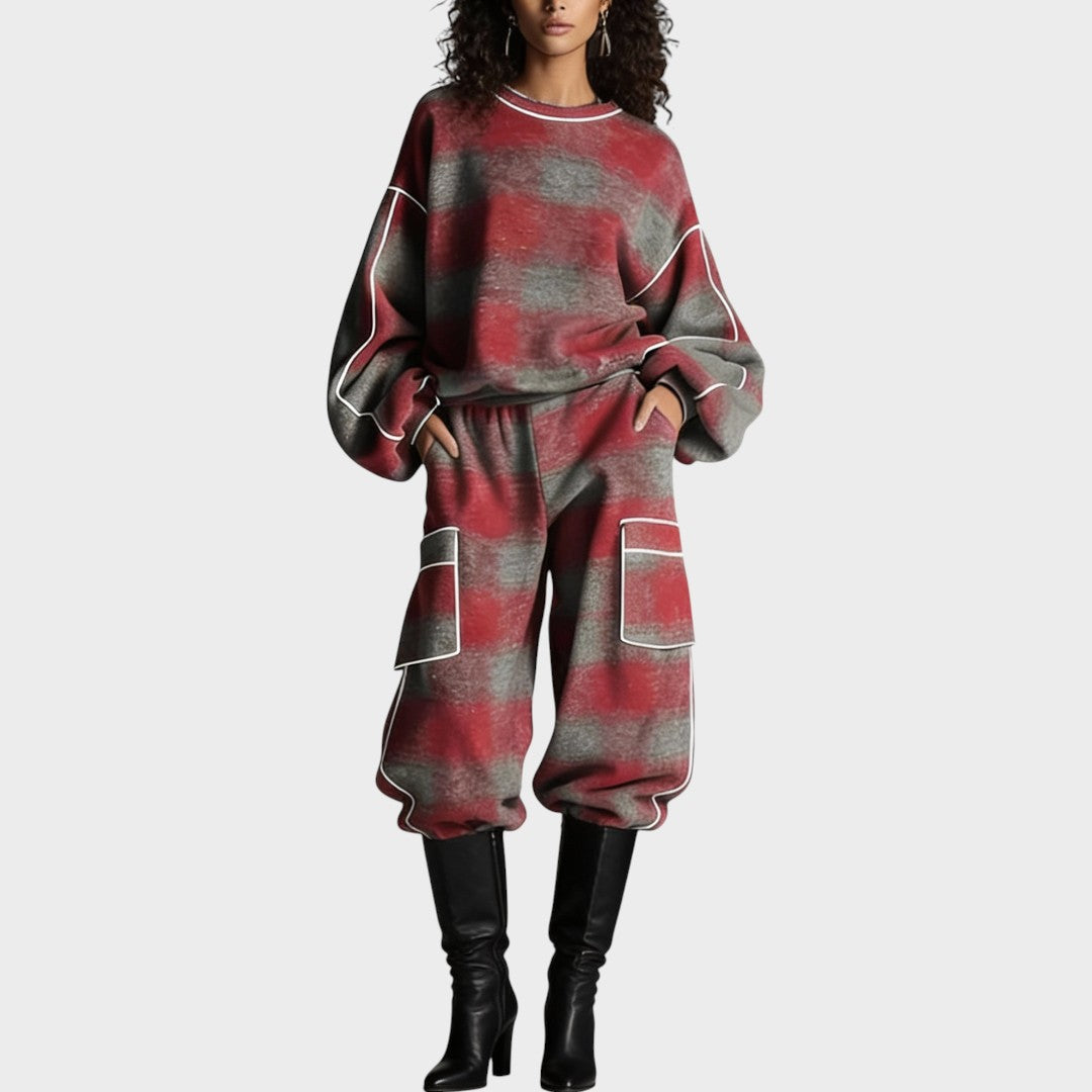 Valéria Degrade Desenli Konforlu İkili Takım