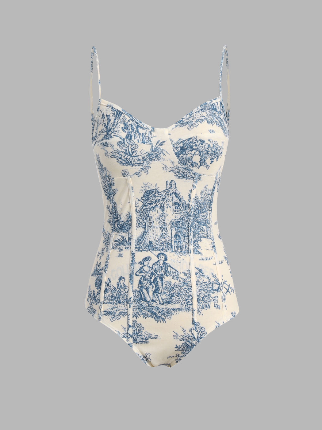 Toile de Jouy Desenli Bodysuit