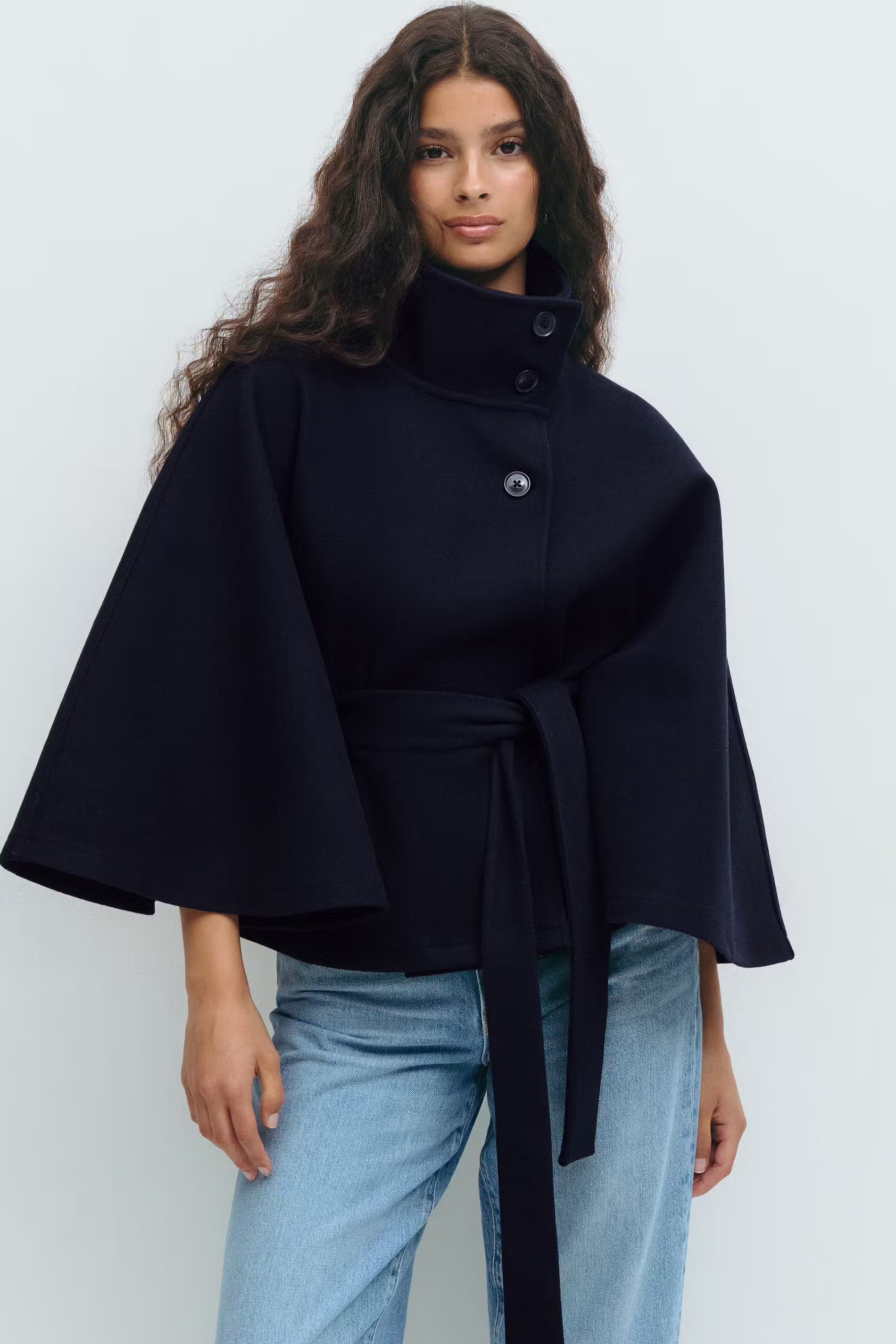 Belt Cape Ceket