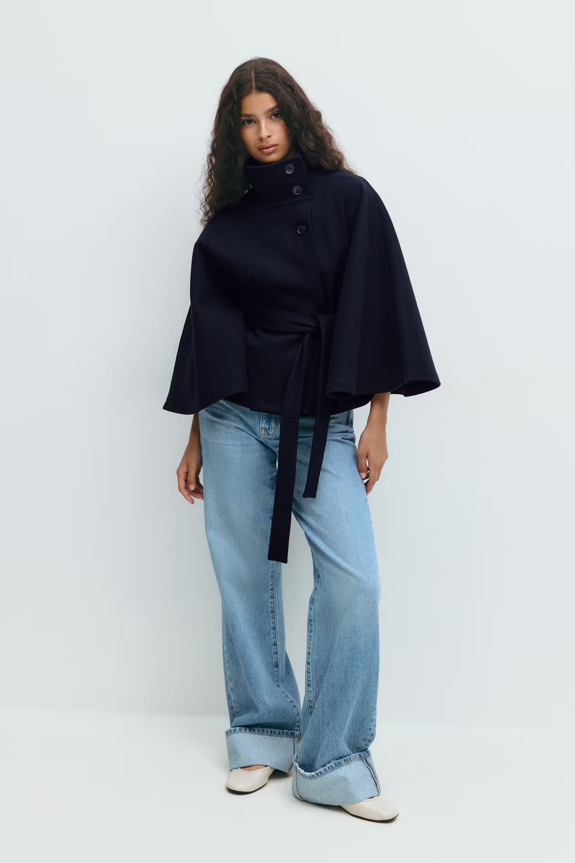 Belt Cape Ceket