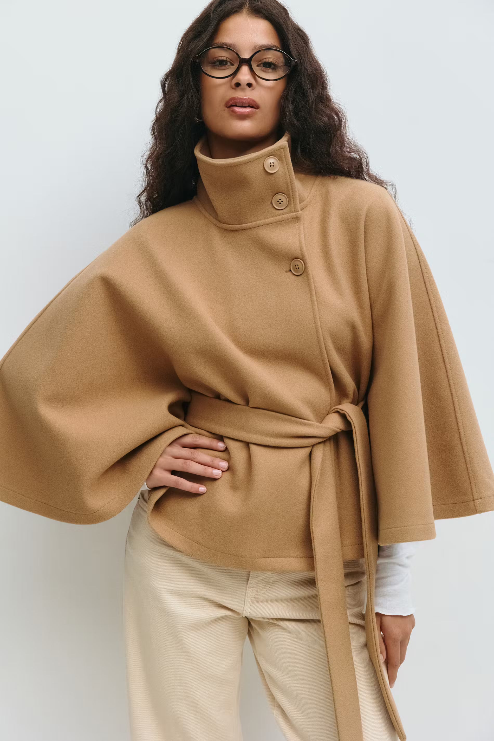 Belt Cape Ceket