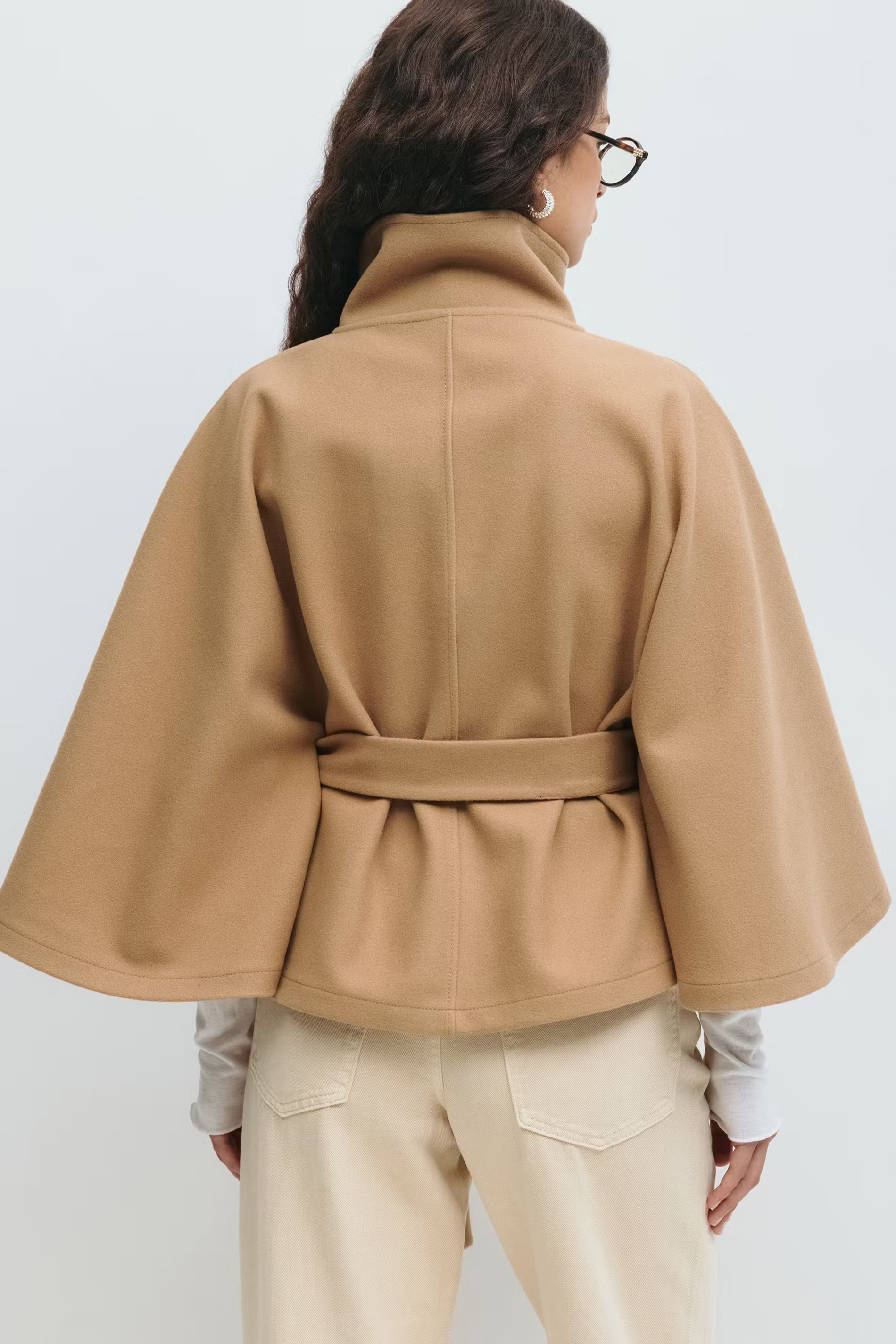 Belt Cape Ceket