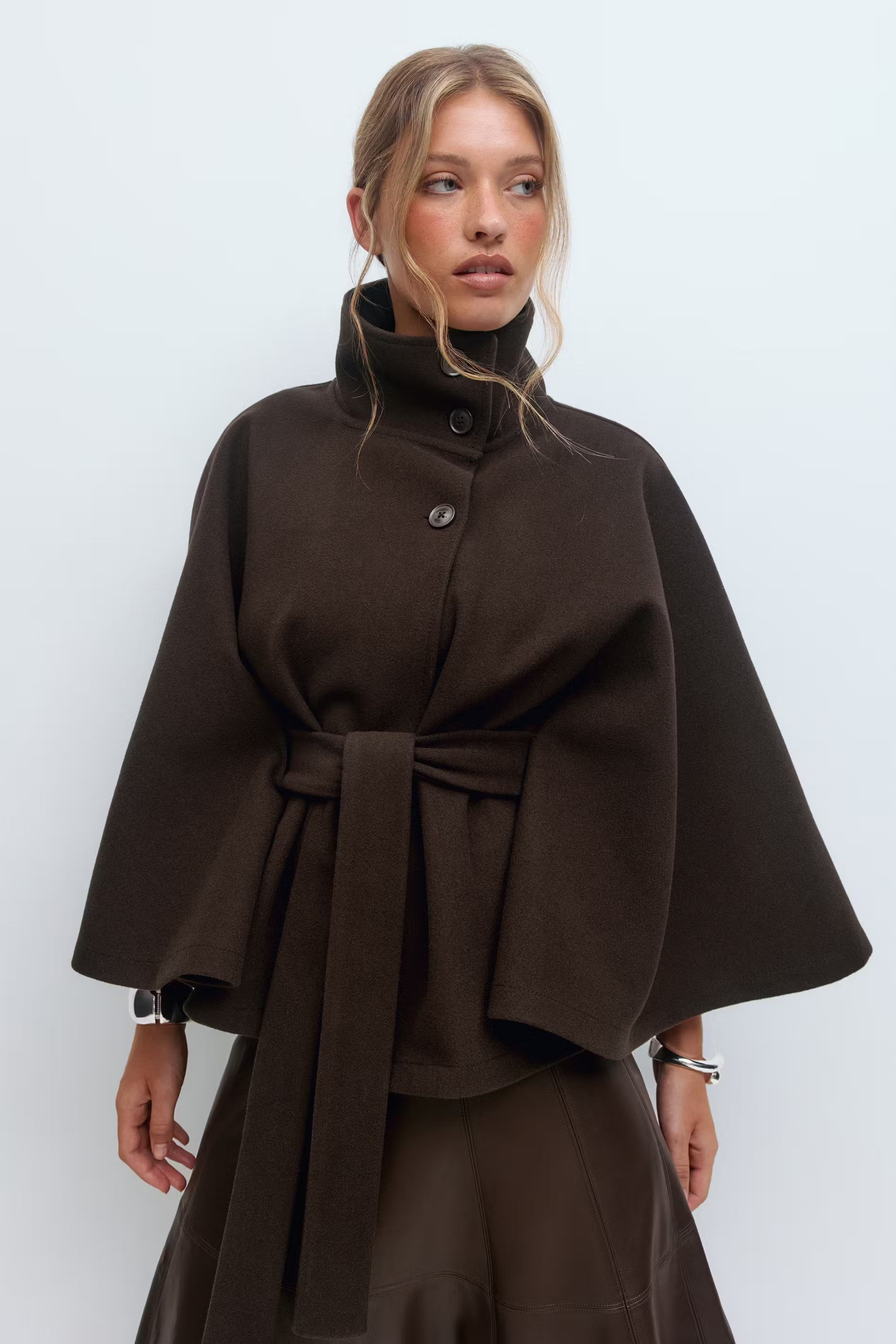 Belt Cape Ceket