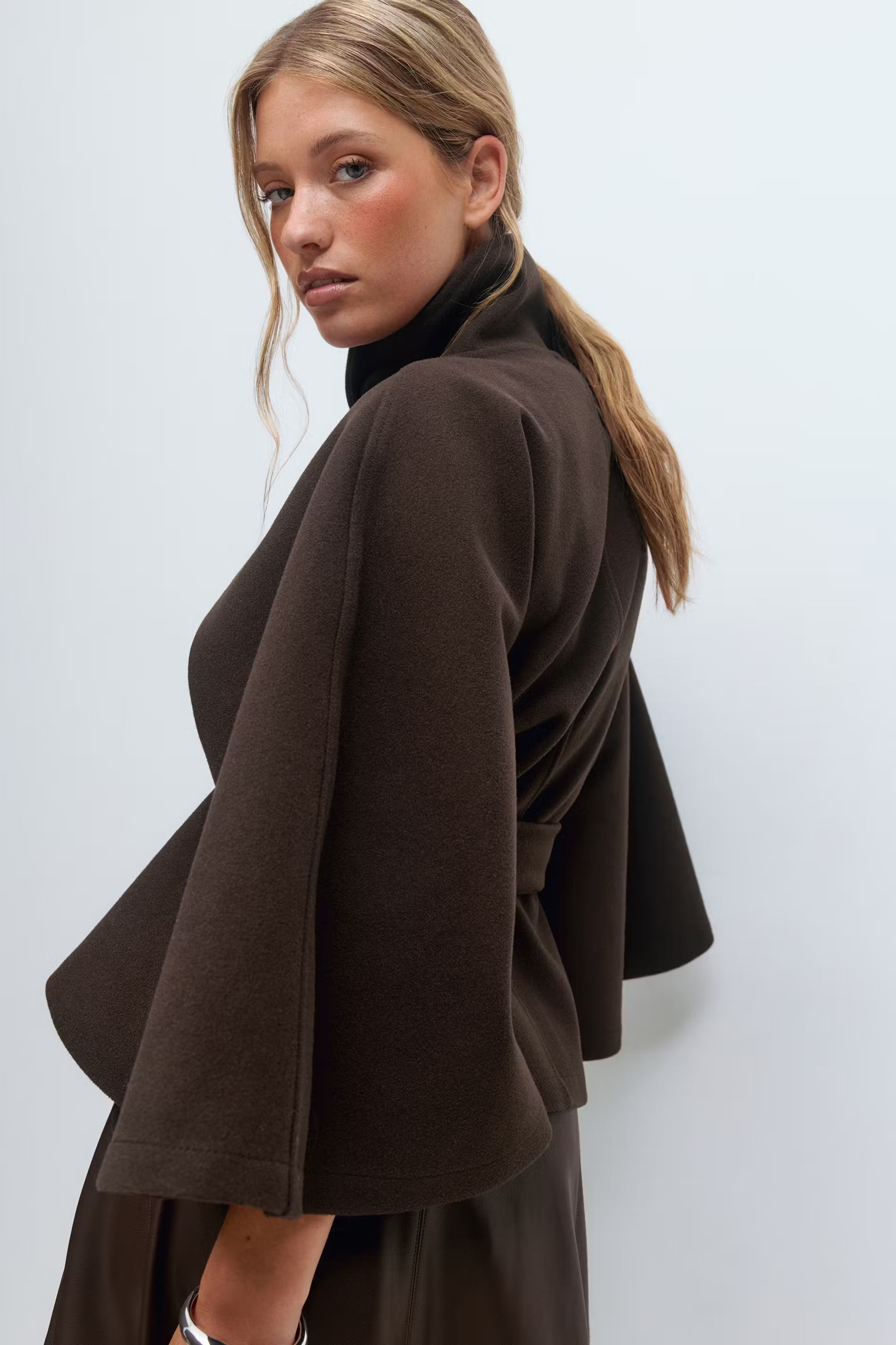 Belt Cape Ceket