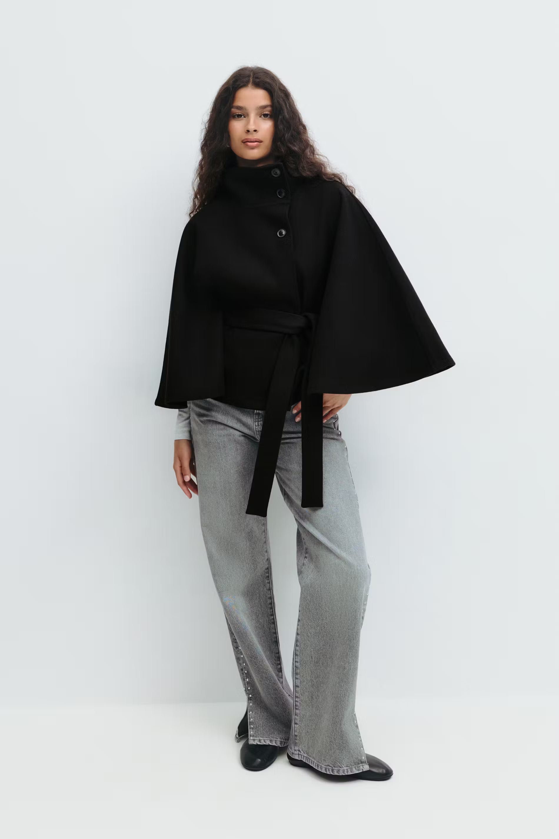 Belt Cape Ceket