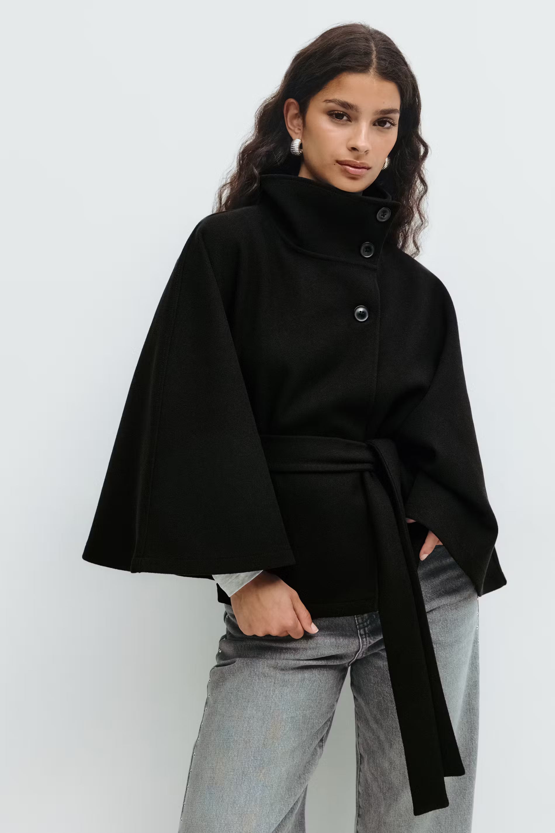 Belt Cape Ceket