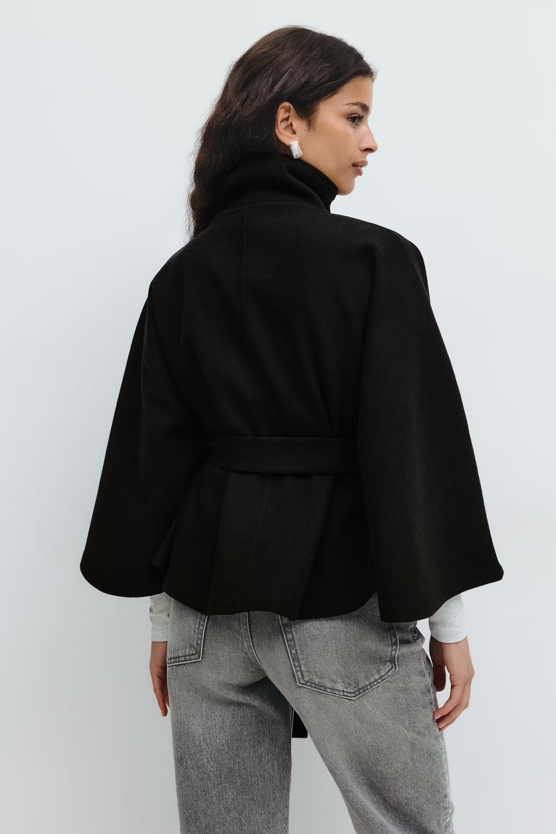 Belt Cape Ceket