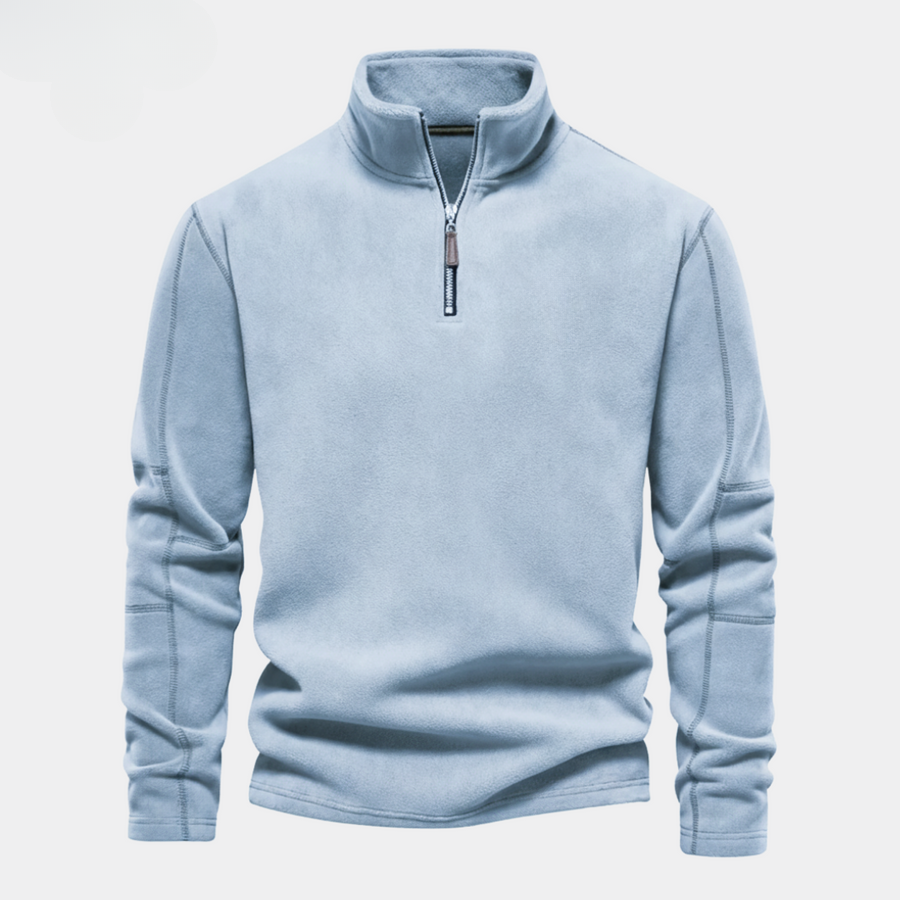 Fermuarlı Polar Sweatshirt