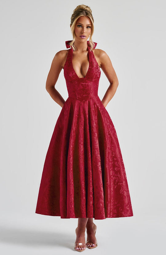Romantik Fiyonk Detaylı Kabarık Mini Elbise