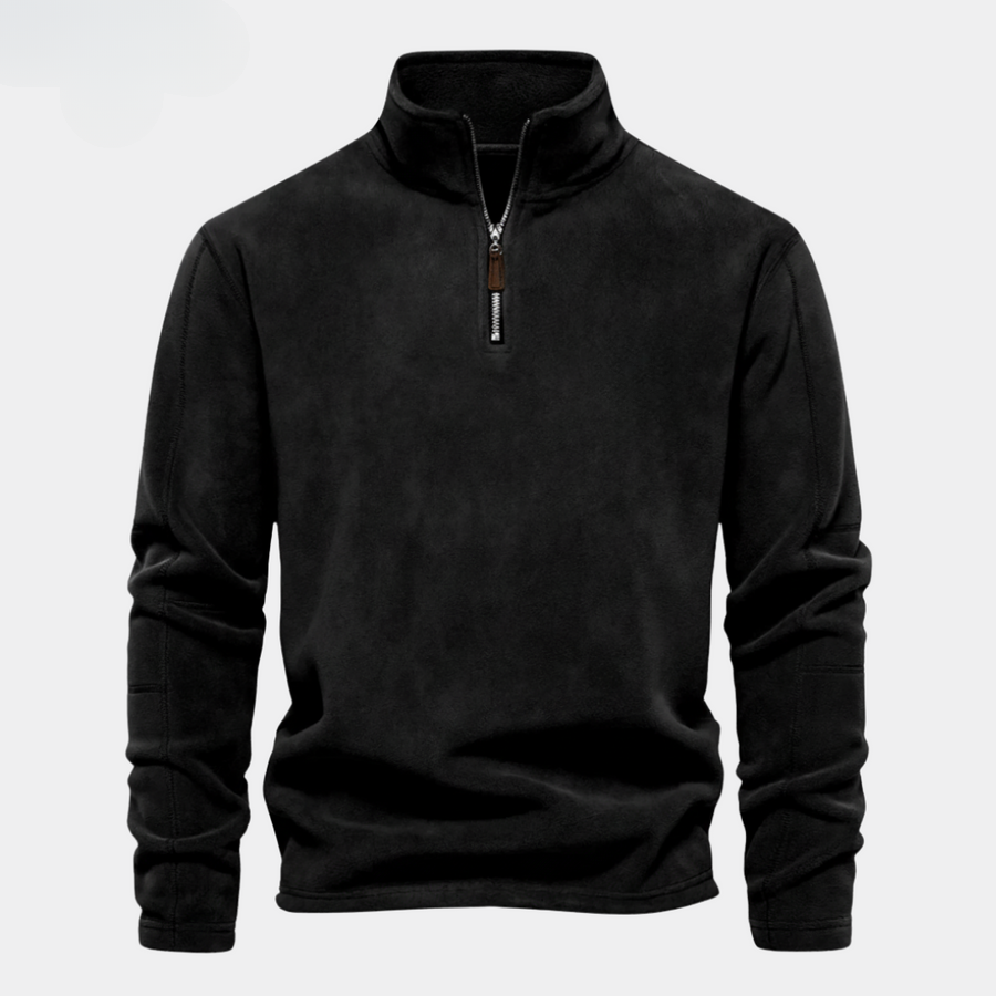 Fermuarlı Polar Sweatshirt