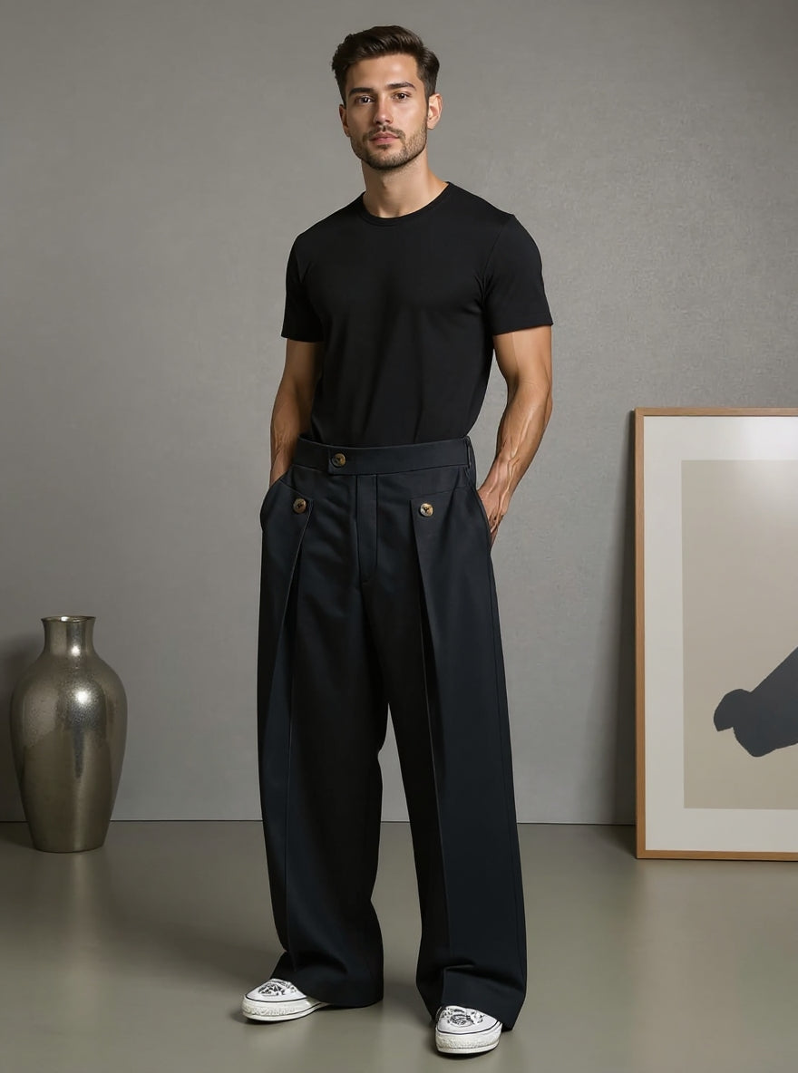 Dikiş Detaylı Şık Kumaş Pantolon