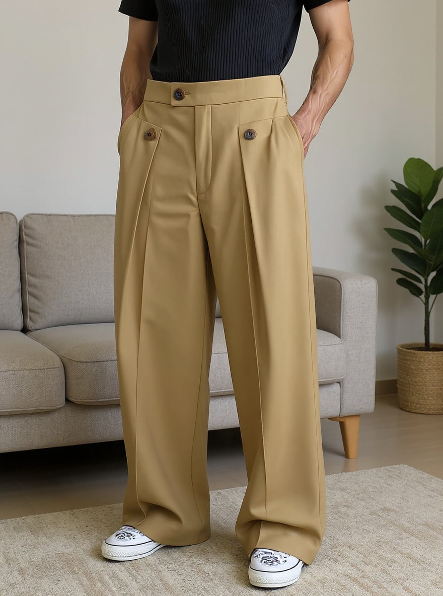 Dikiş Detaylı Şık Kumaş Pantolon