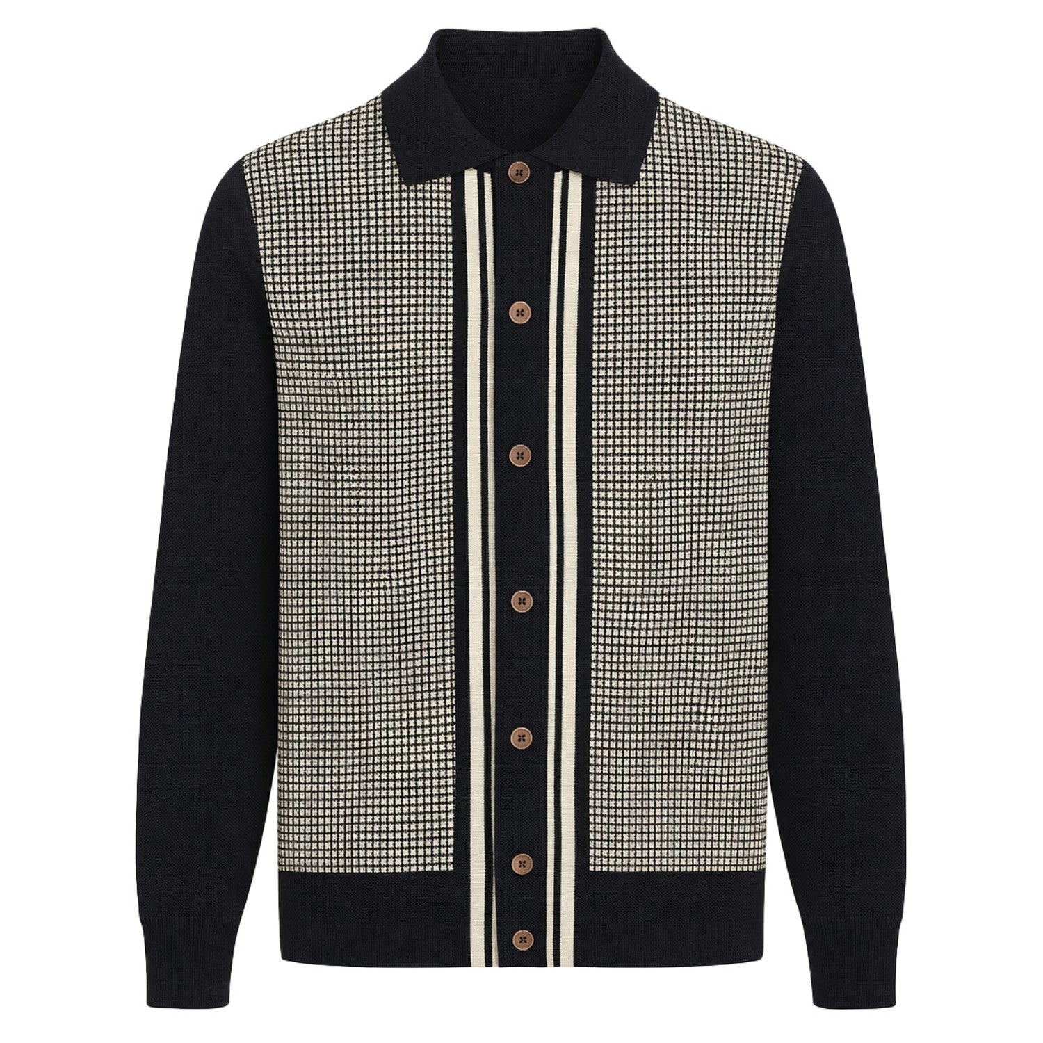 Vintage Stil Retro Sokak Jakarlı Örme Hırka