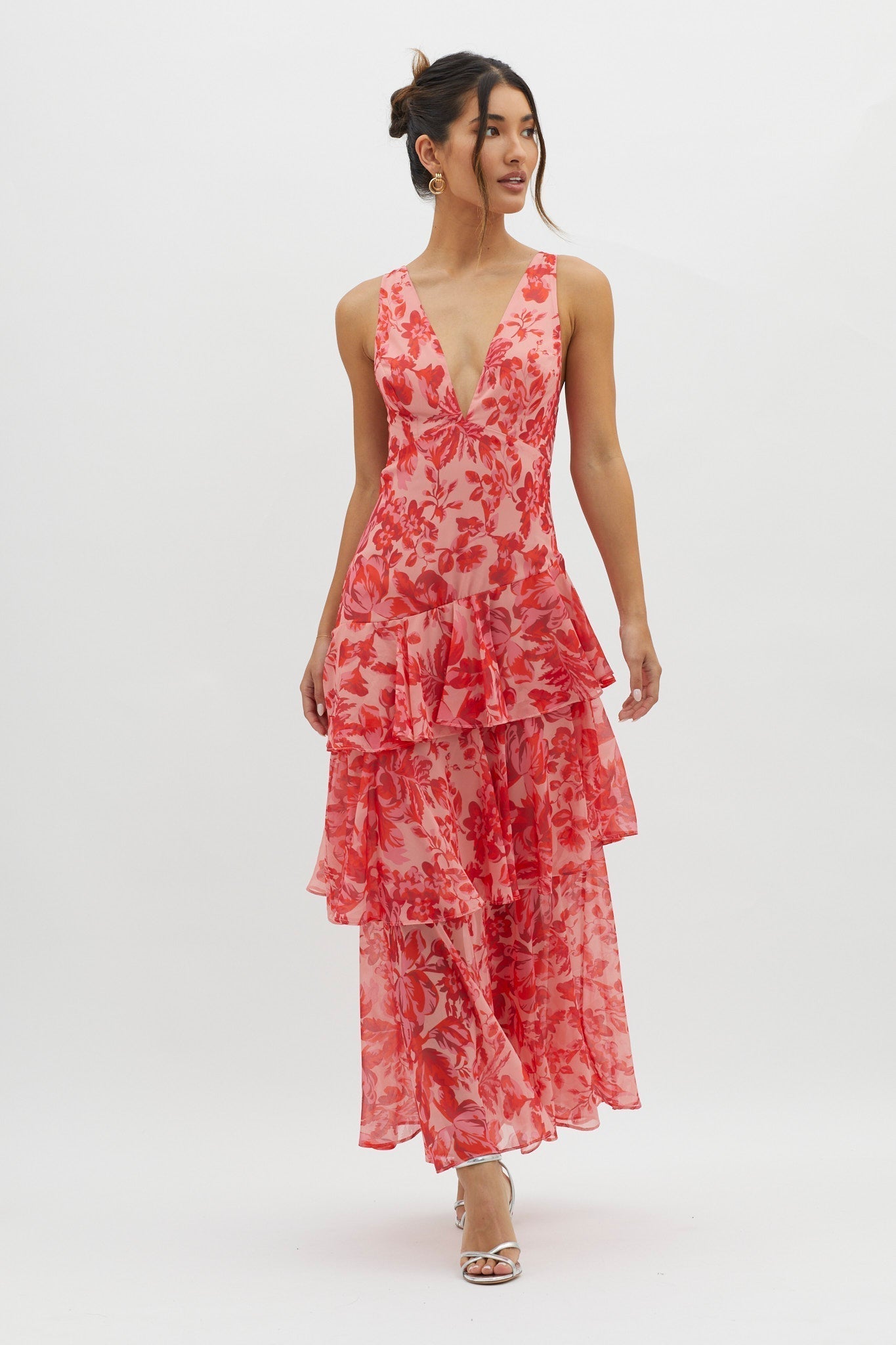 Bloom Shift Midi Elbise