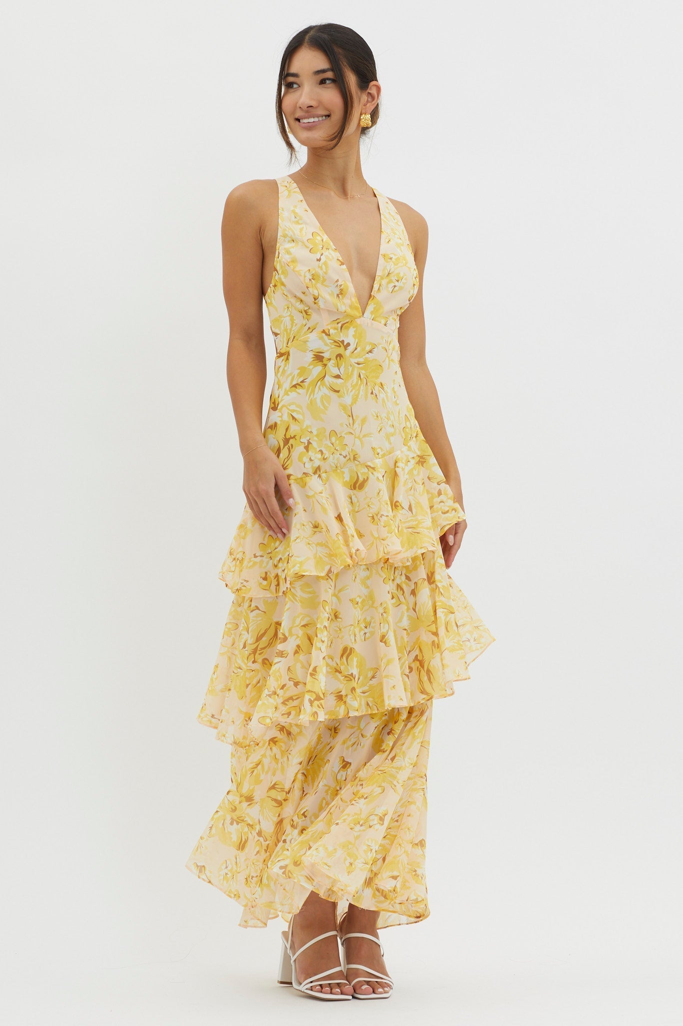 Bloom Shift Midi Elbise