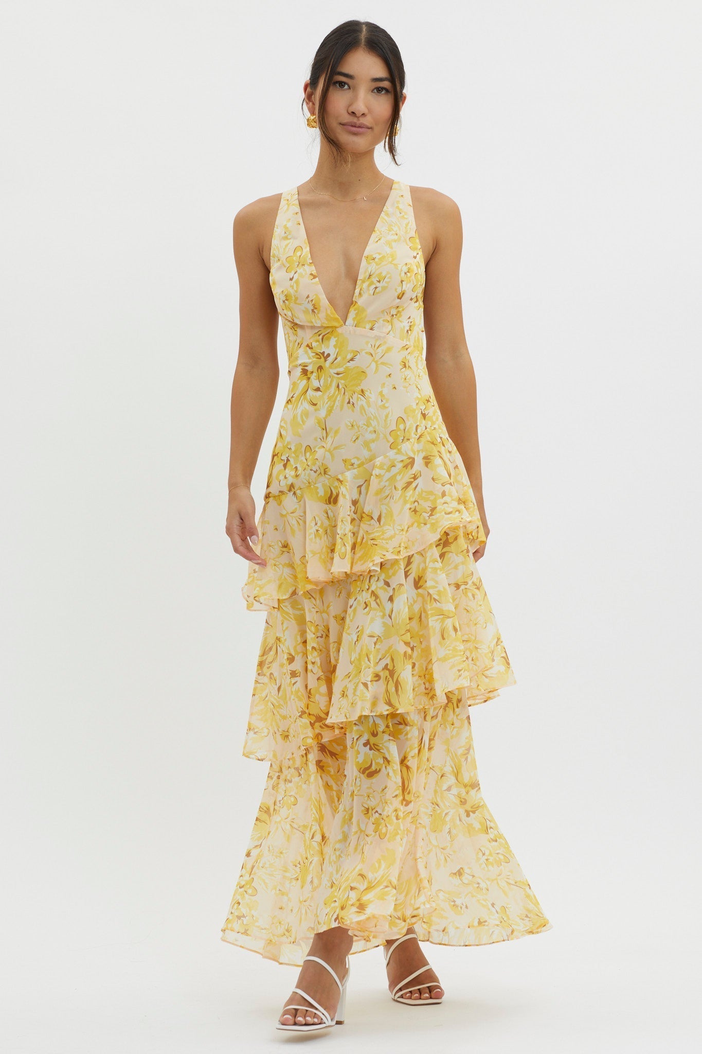 Bloom Shift Midi Elbise