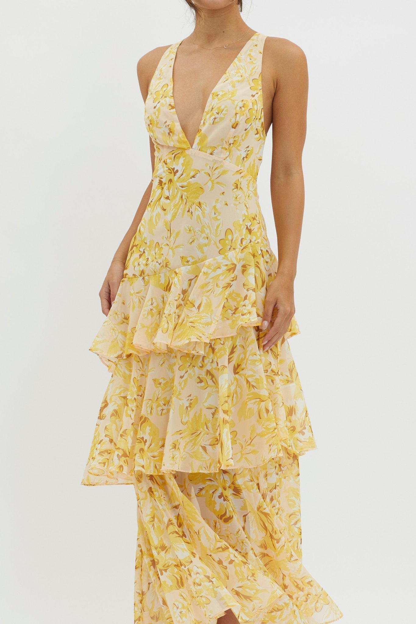Bloom Shift Midi Elbise