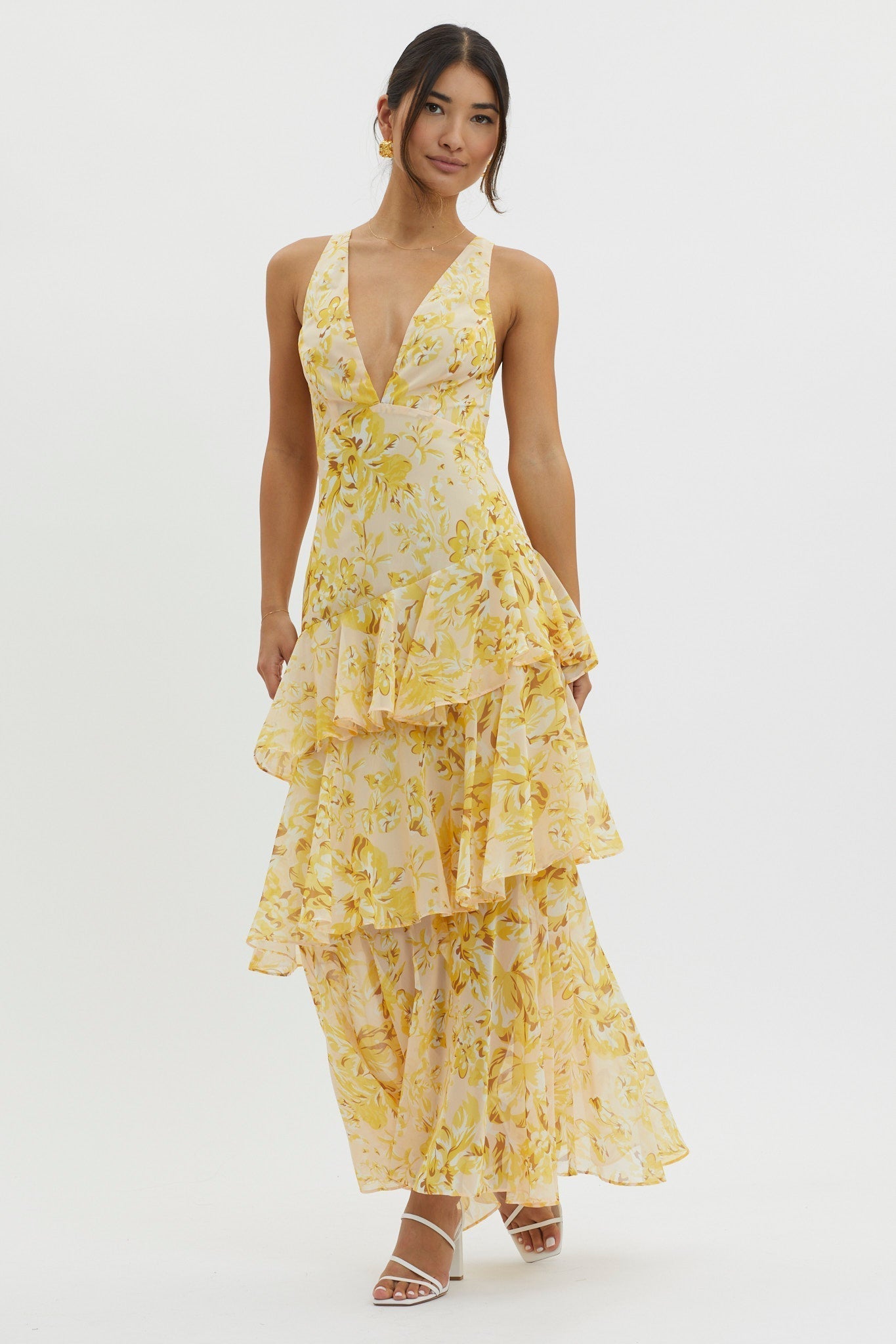 Bloom Shift Midi Elbise
