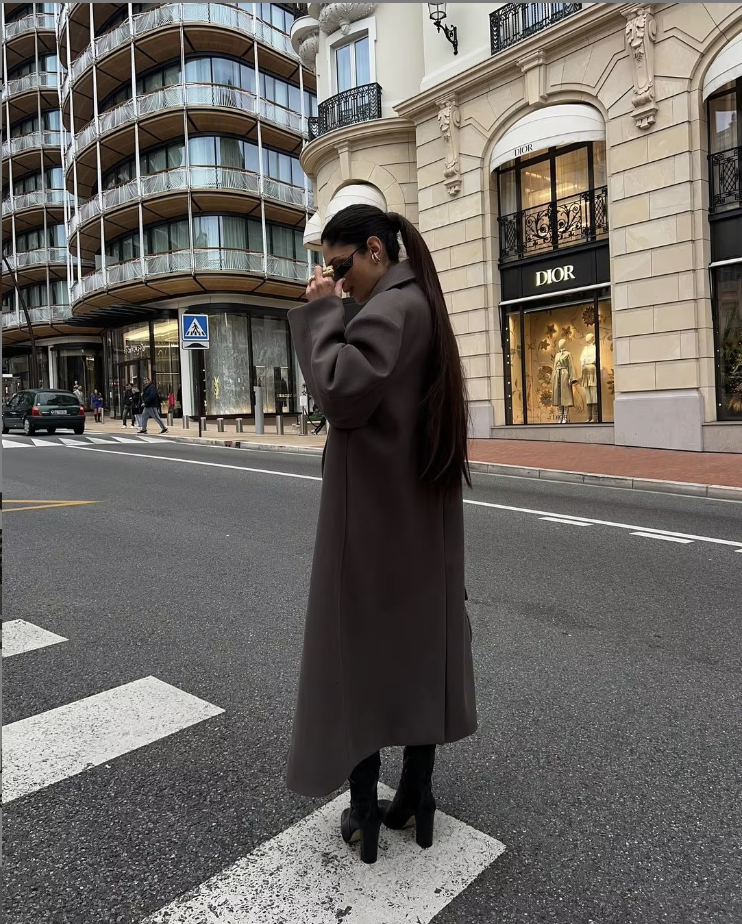 Oversize Klasik Mantel Kaban
