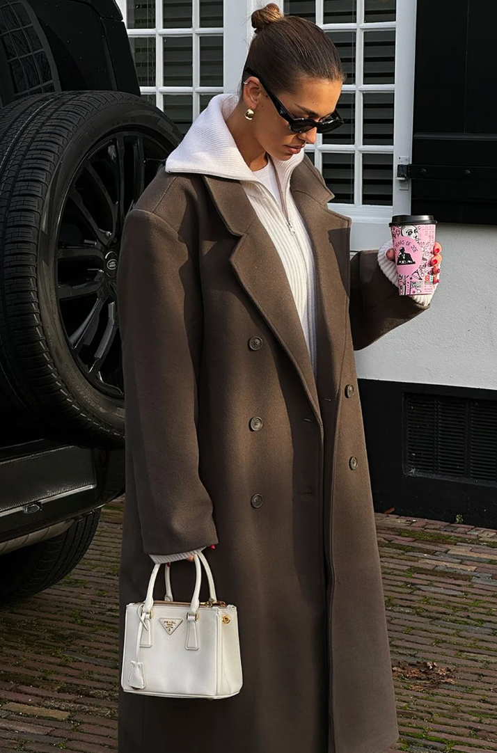 Oversize Klasik Mantel Kaban