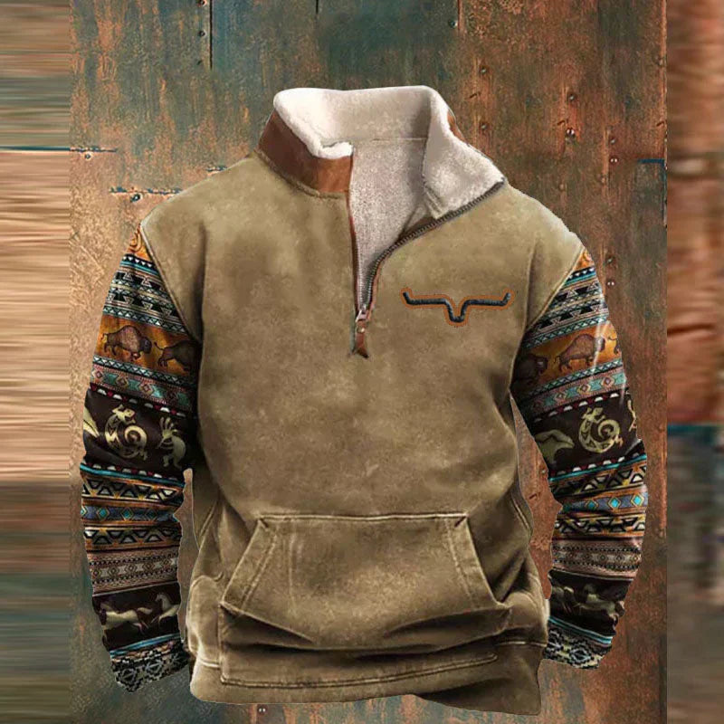 Western Heritage Fermuarlı Sweatshirt