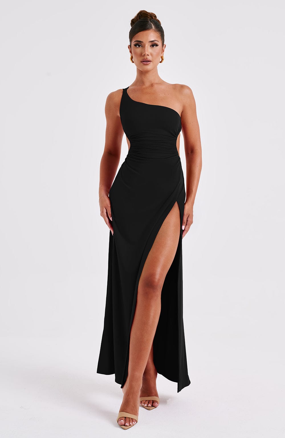 Alecia Maxi Elbise – Siyah