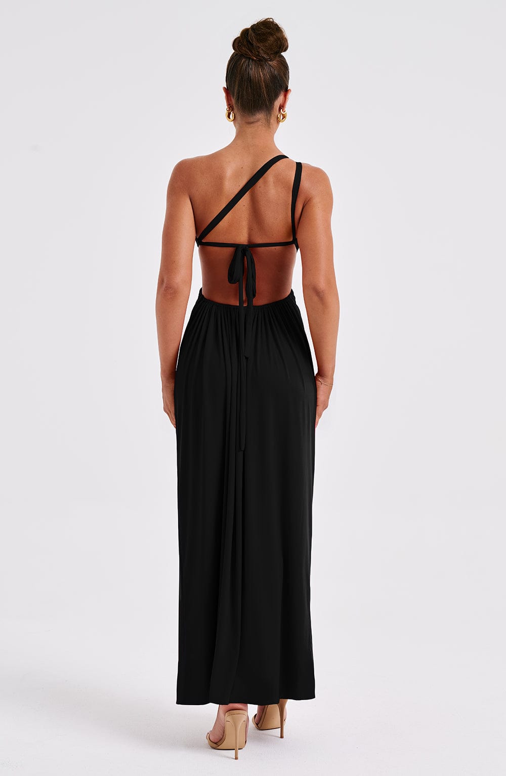 Alecia Maxi Elbise – Siyah