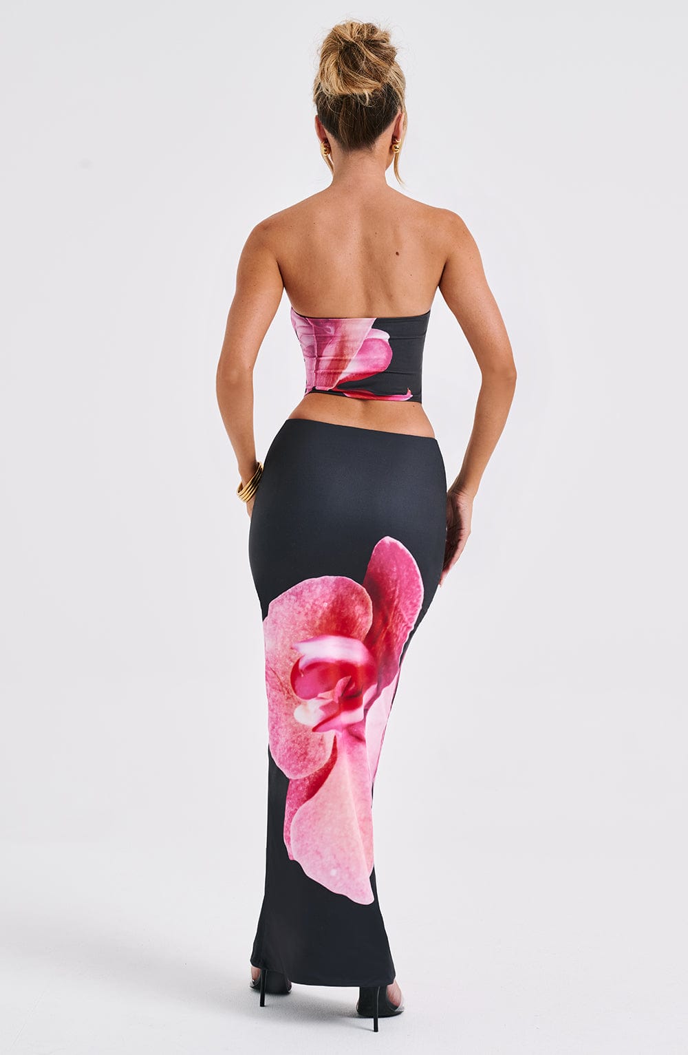 Allegra Straplez Büstiyer – Siyah Floral
