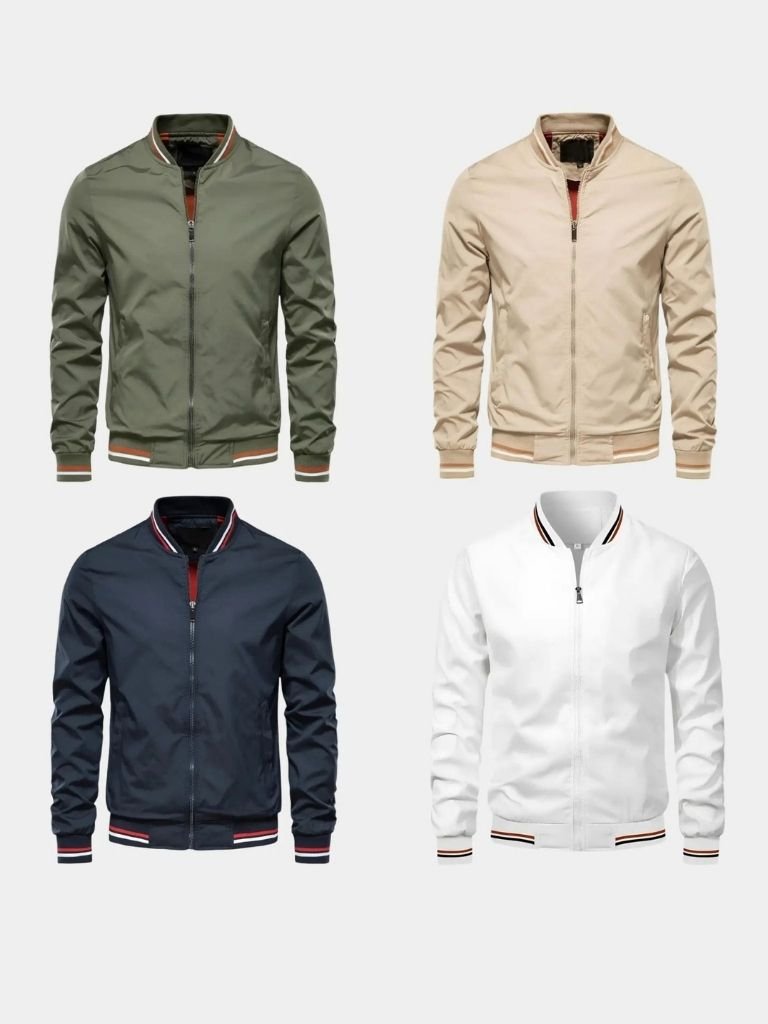 Casual Bomber Jacket - Cross & Crown - Cross & Crown