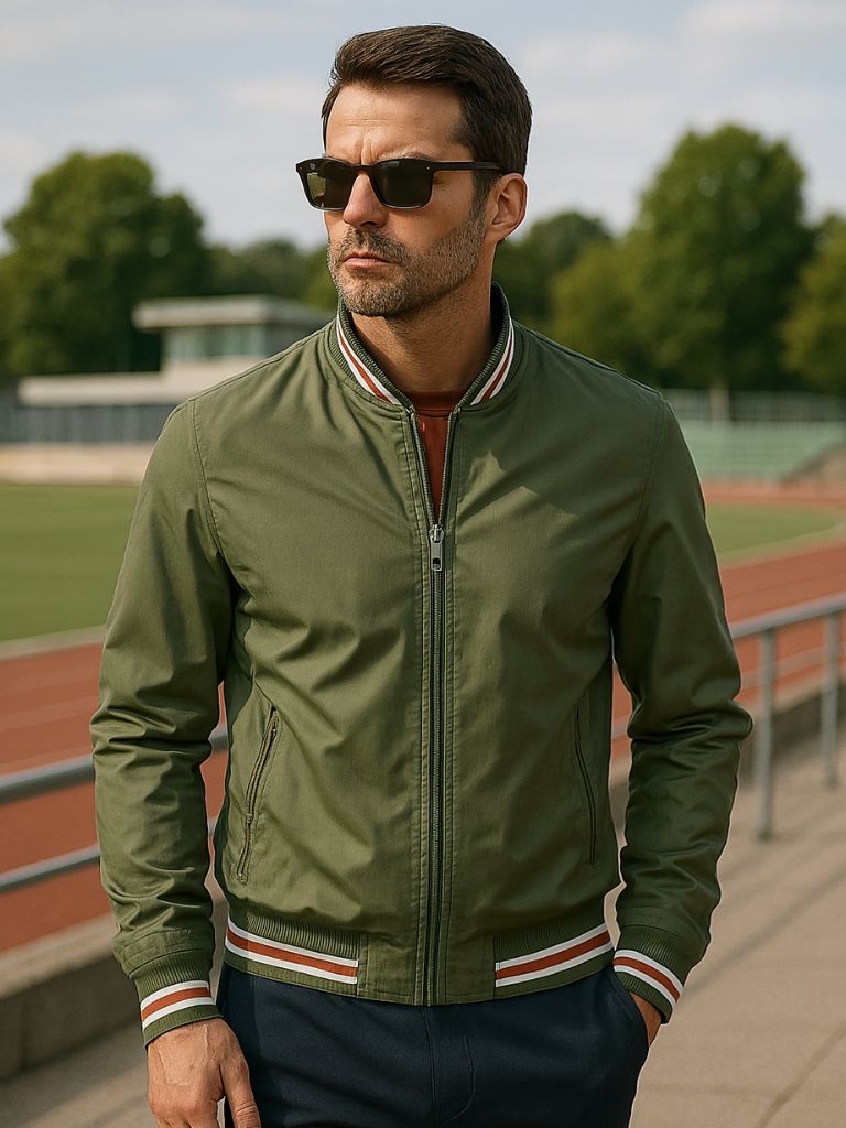 Casual Bomber Jacket - Cross & Crown - Cross & Crown