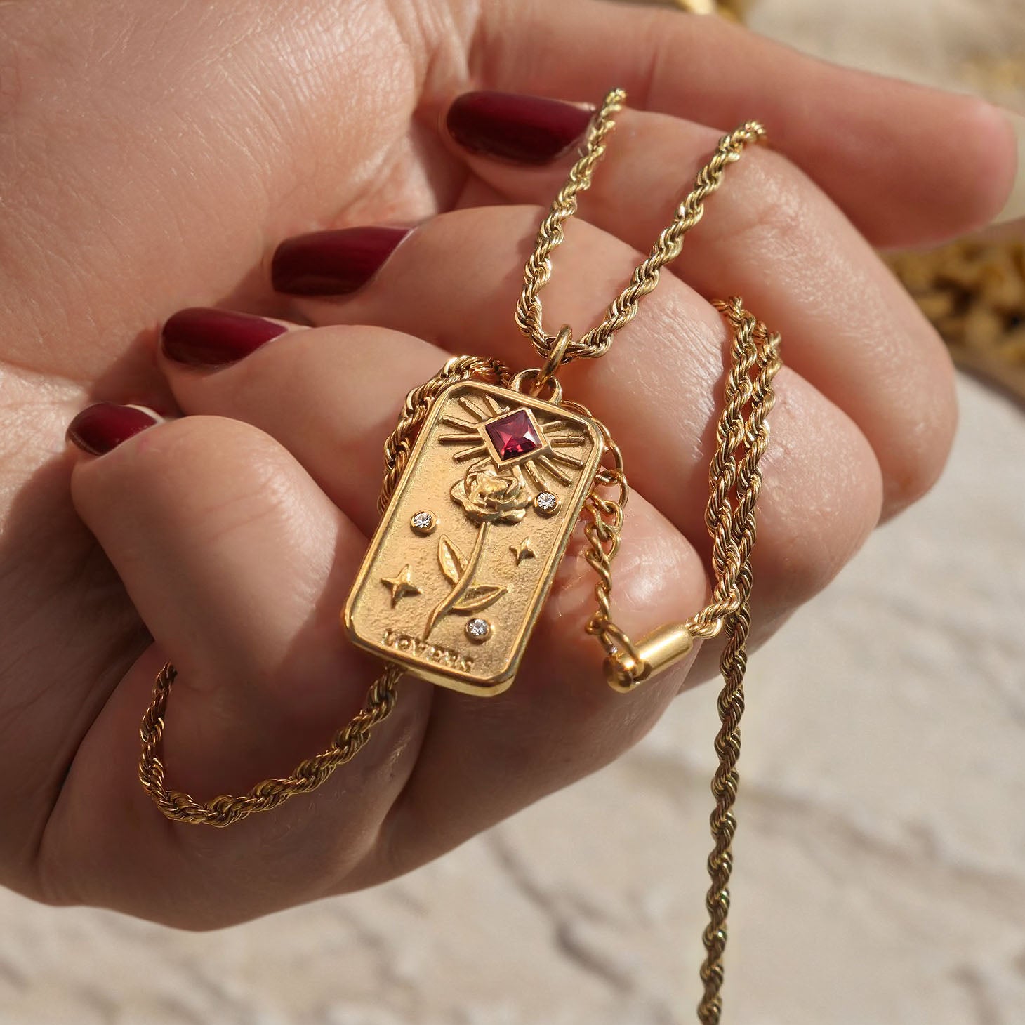 Classic Tarot Necklace Classic Tarot Necklace - The Lovers - The Sun - The Stars Necklaces Higherchakra