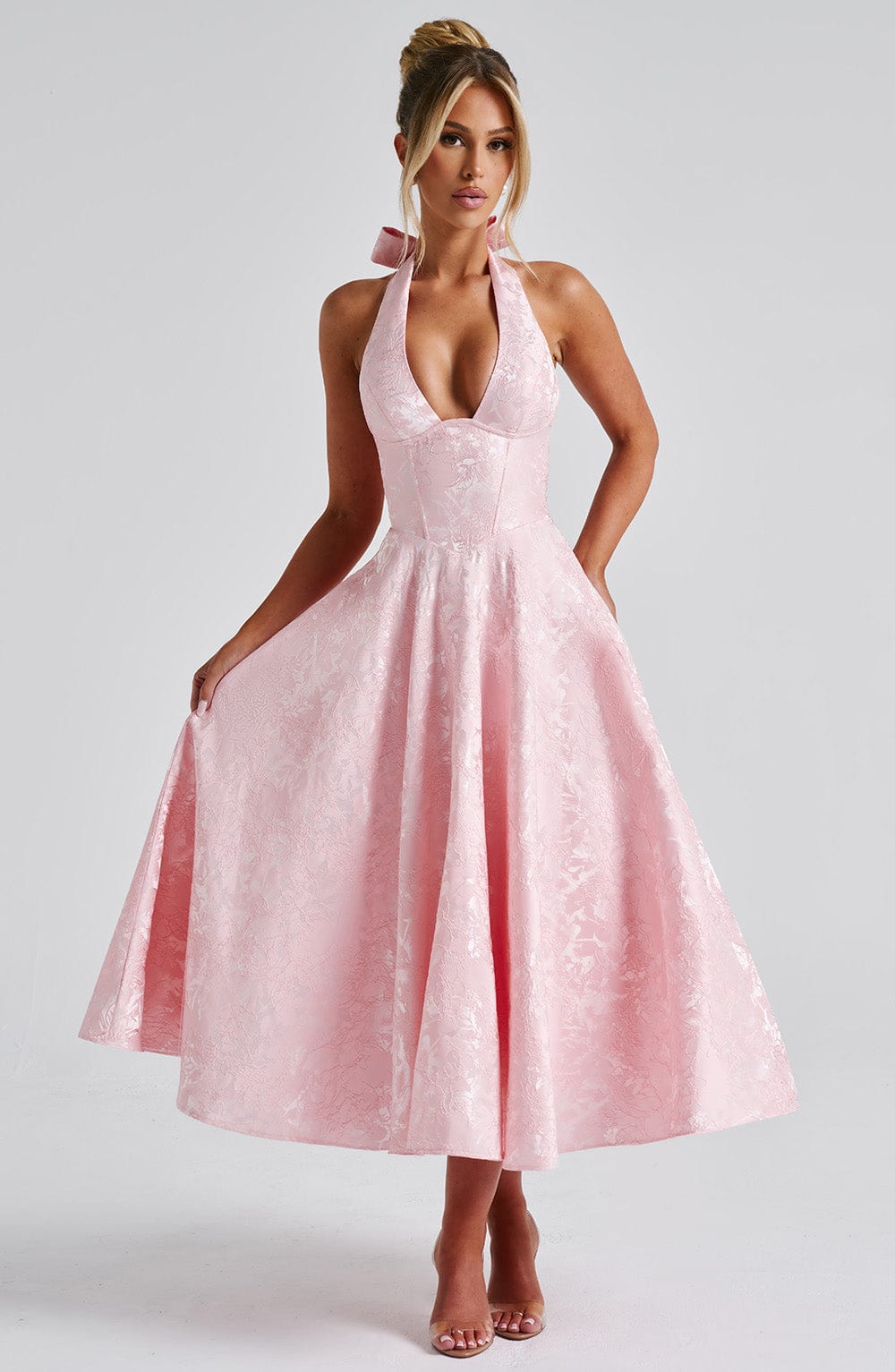 Effie Midi Pembe Elbise