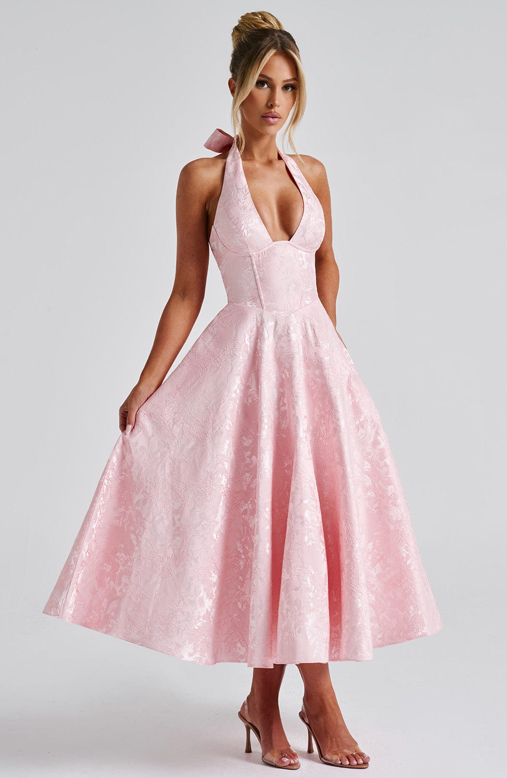 Effie Midi Pembe Elbise