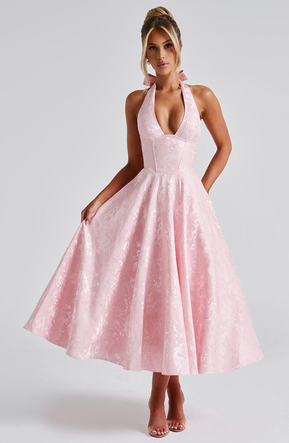 Effie Midi Pembe Elbise