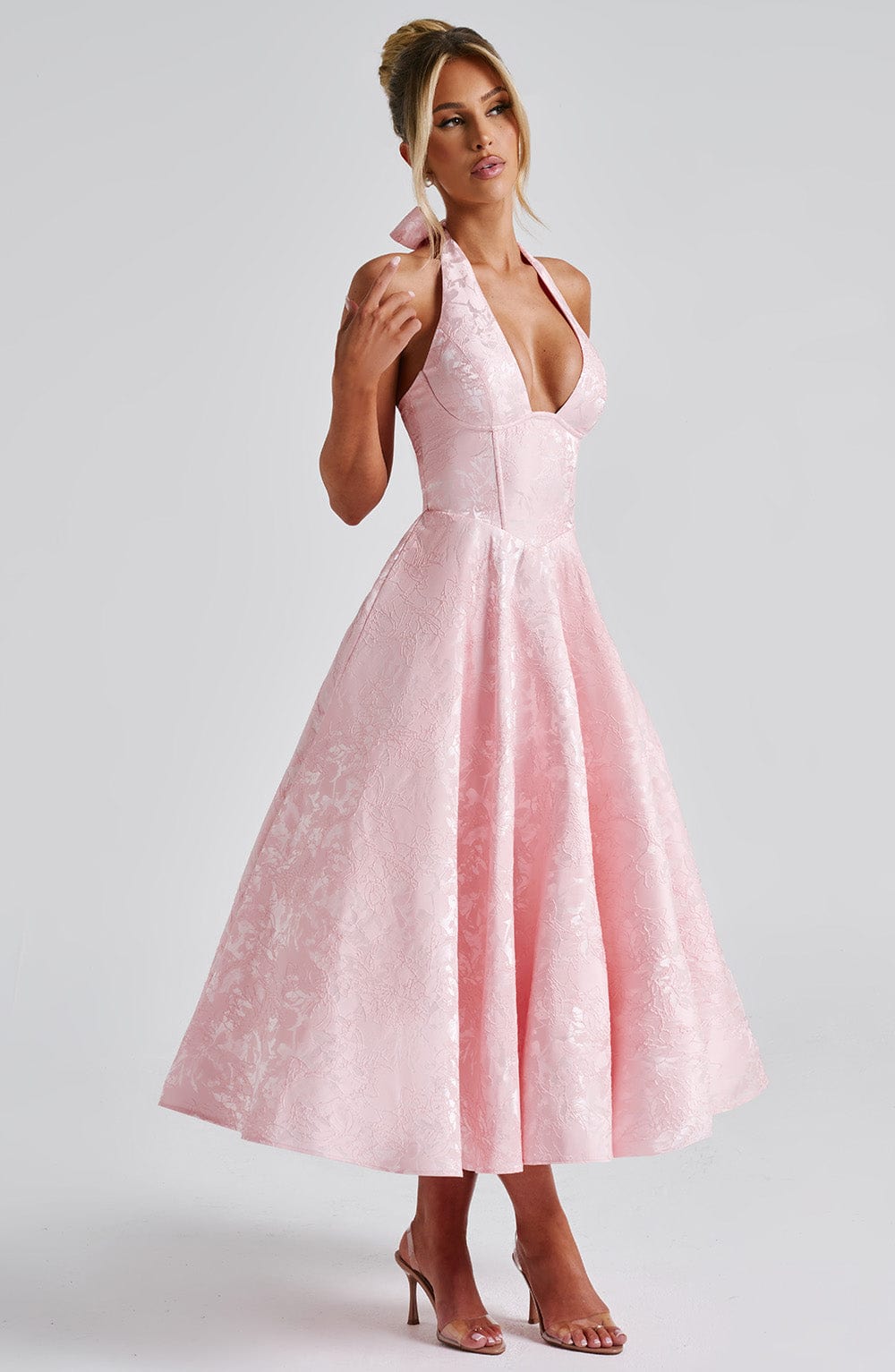 Effie Midi Pembe Elbise