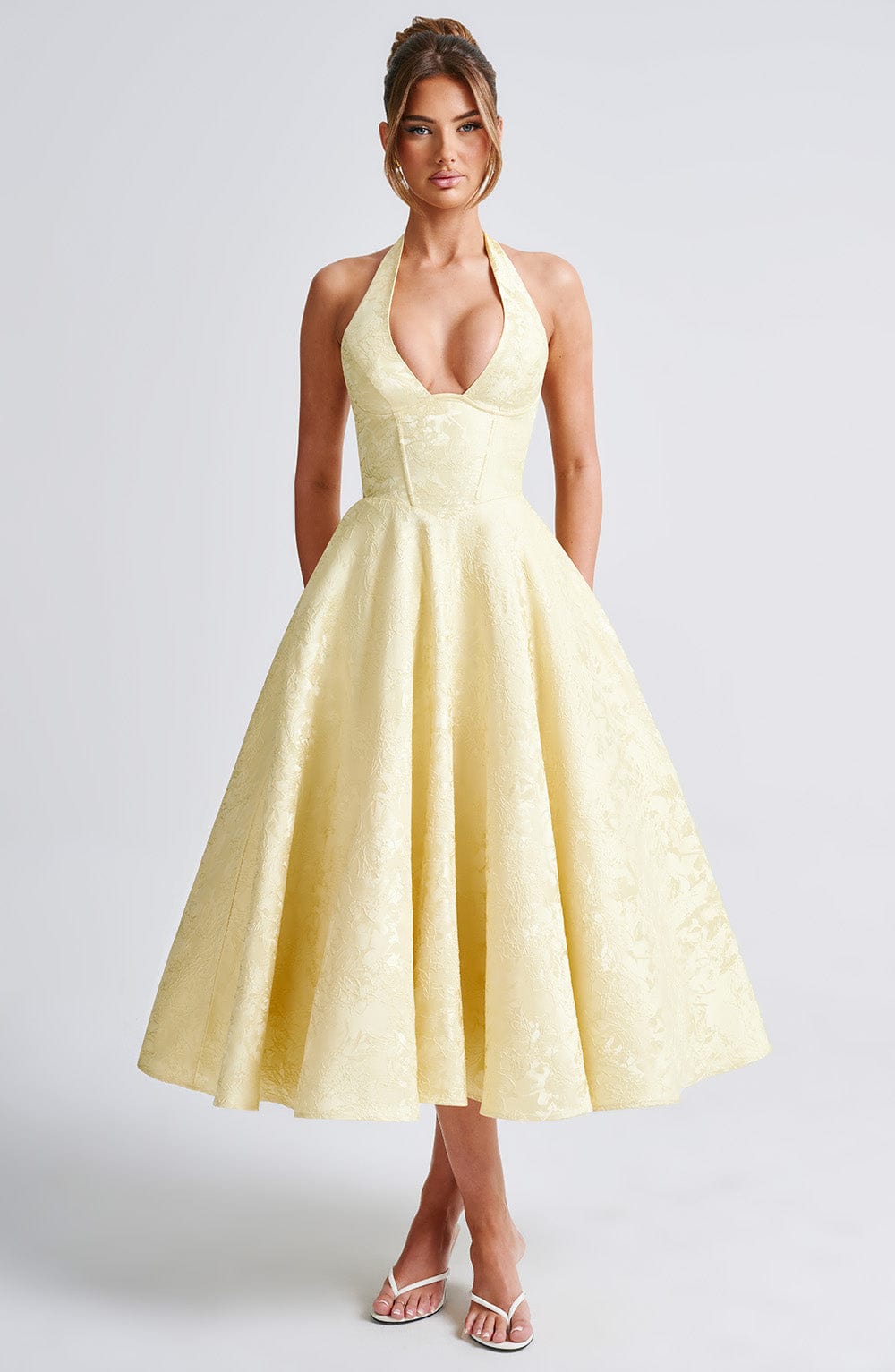 Effie Midi Limon Elbise
