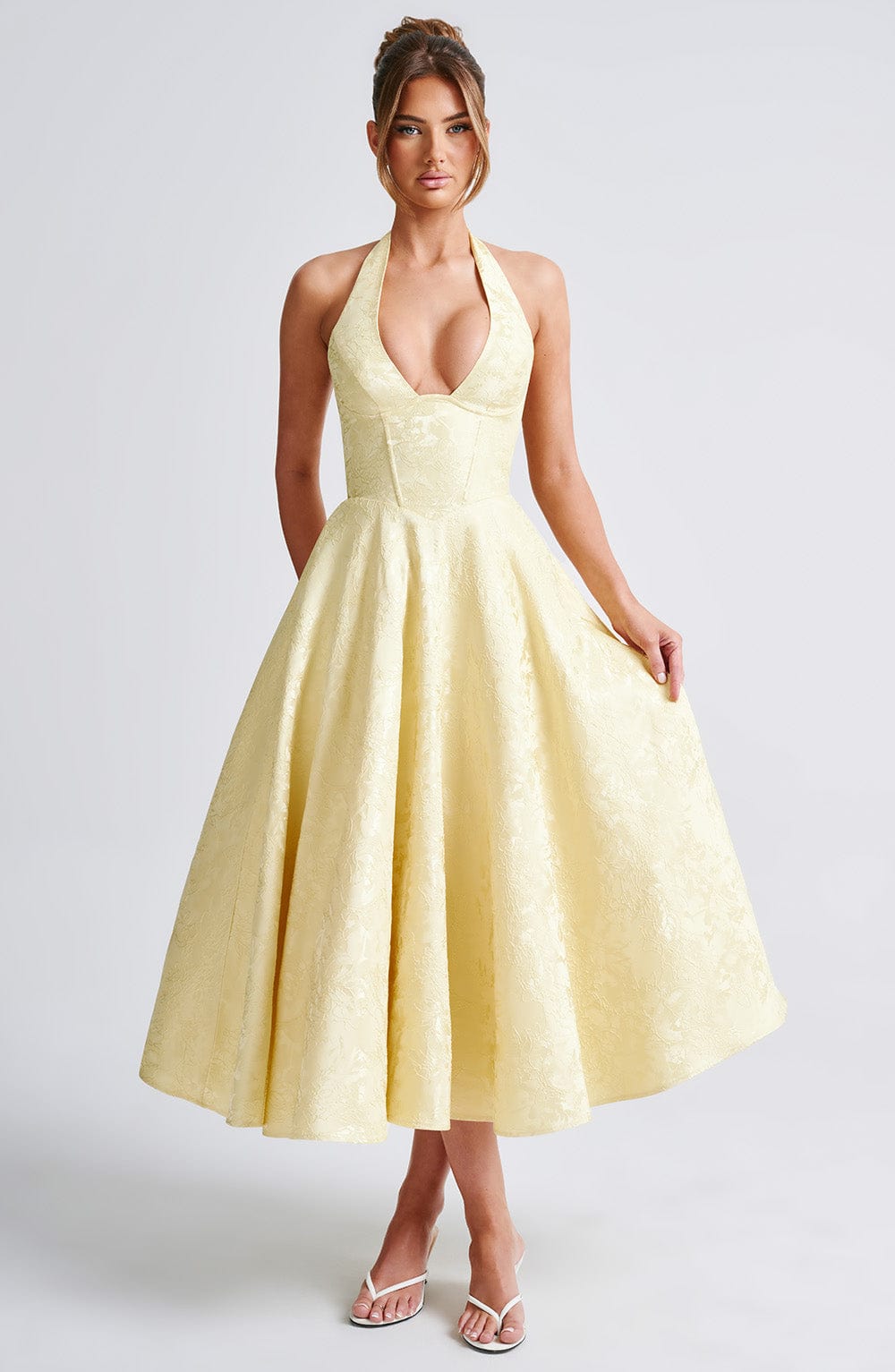 Effie Midi Limon Elbise