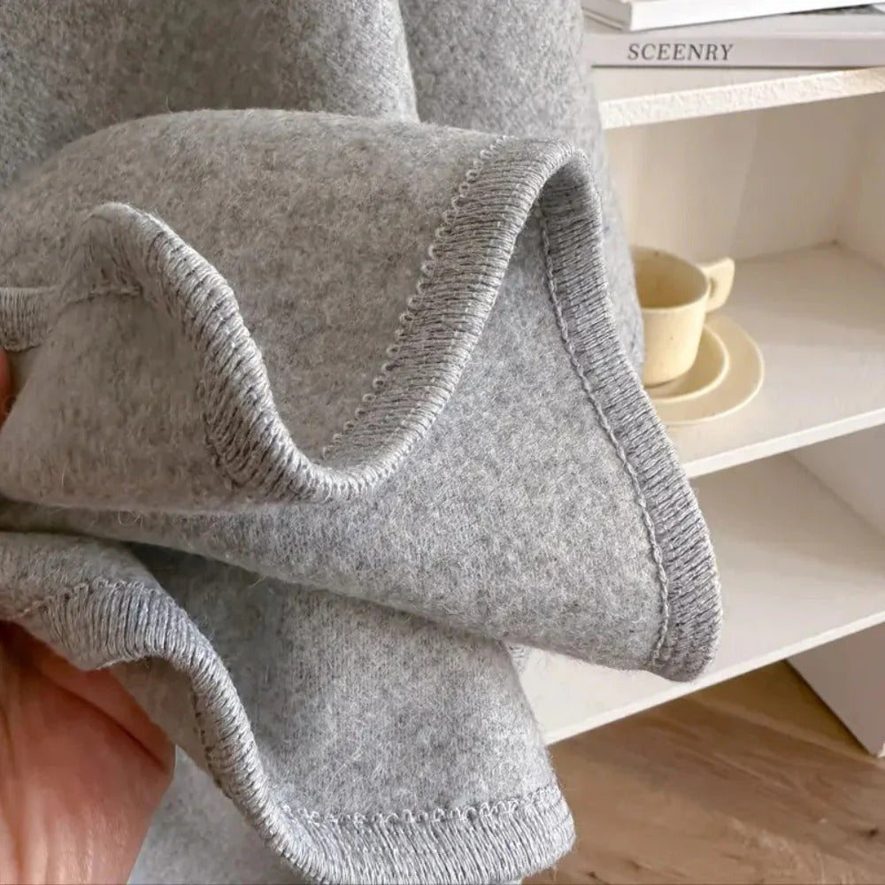 Düğümlü Kaşmir Dokulu Panço