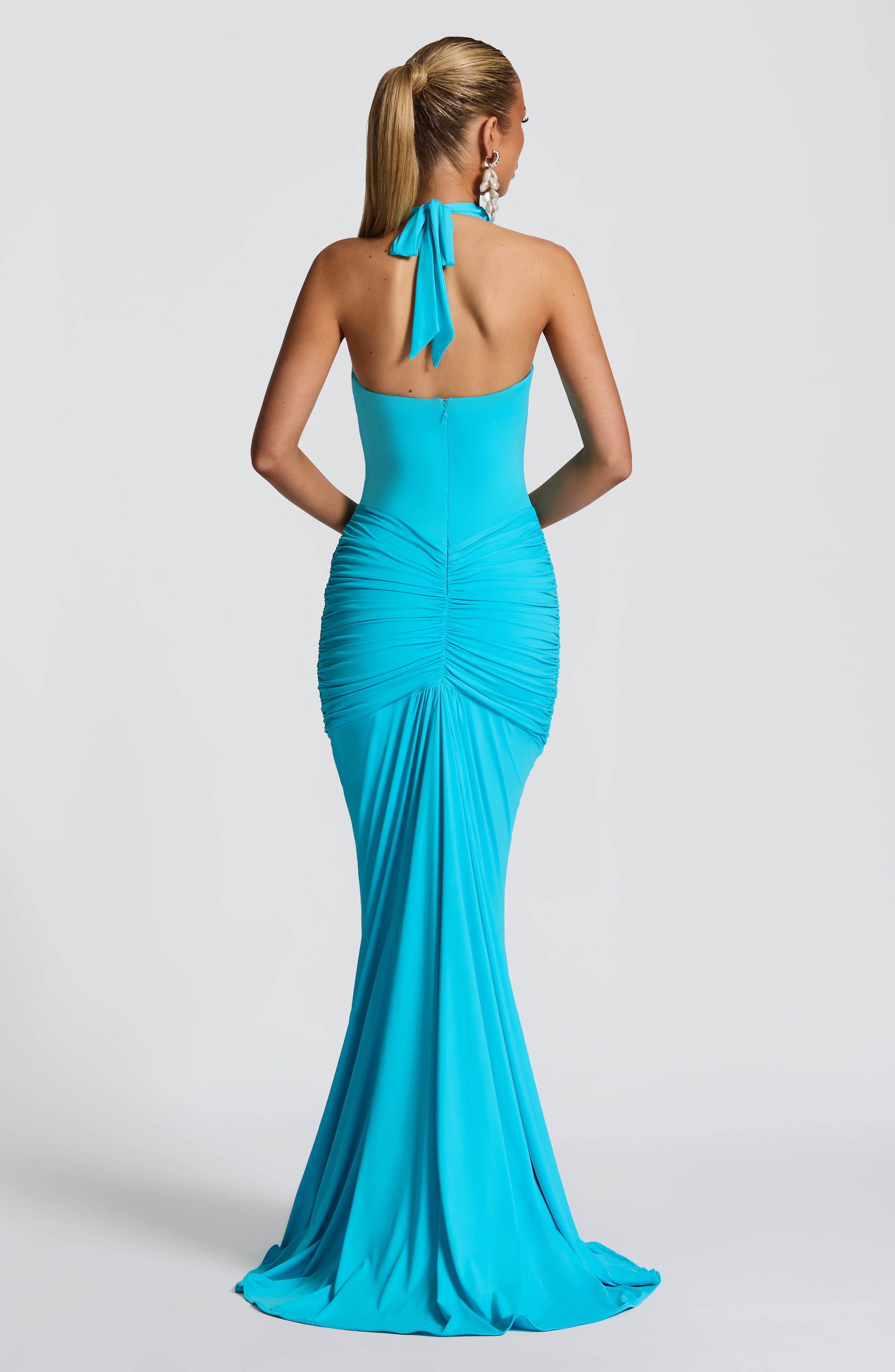 Syren Maxi Mavi Elbise