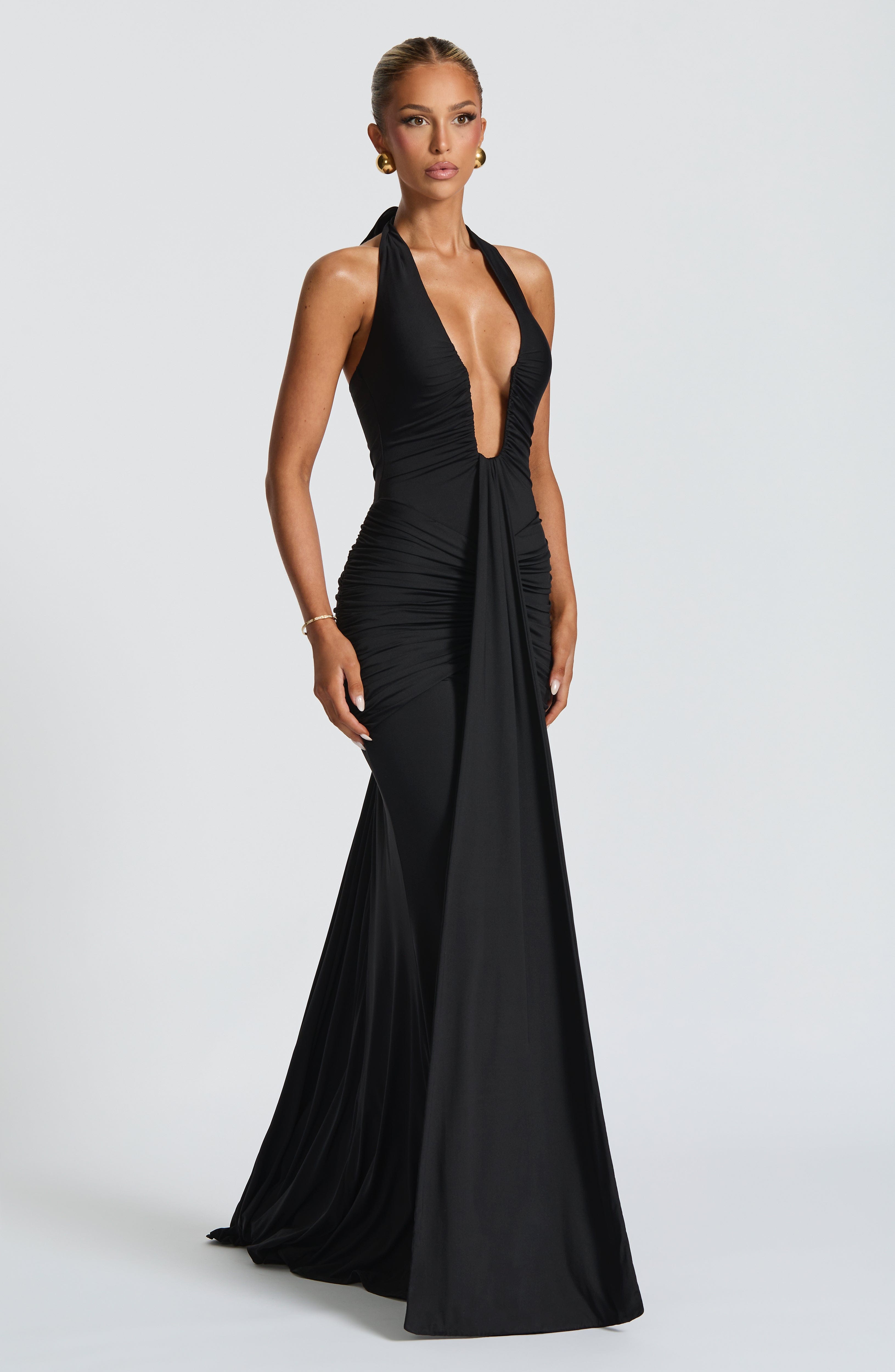 Syren Maxi Siyah Elbise