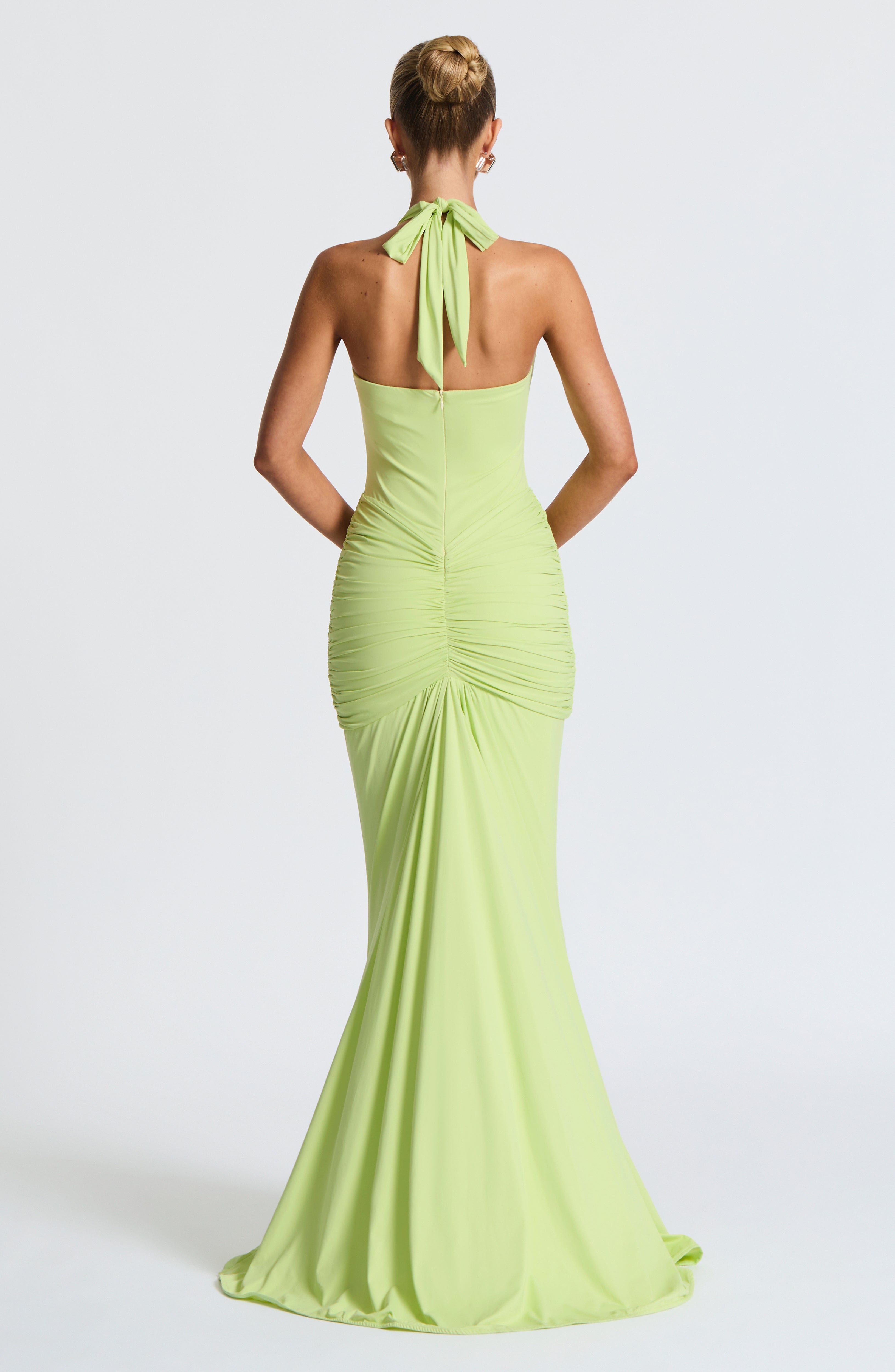 Syren Maxi Yeşil Elbise
