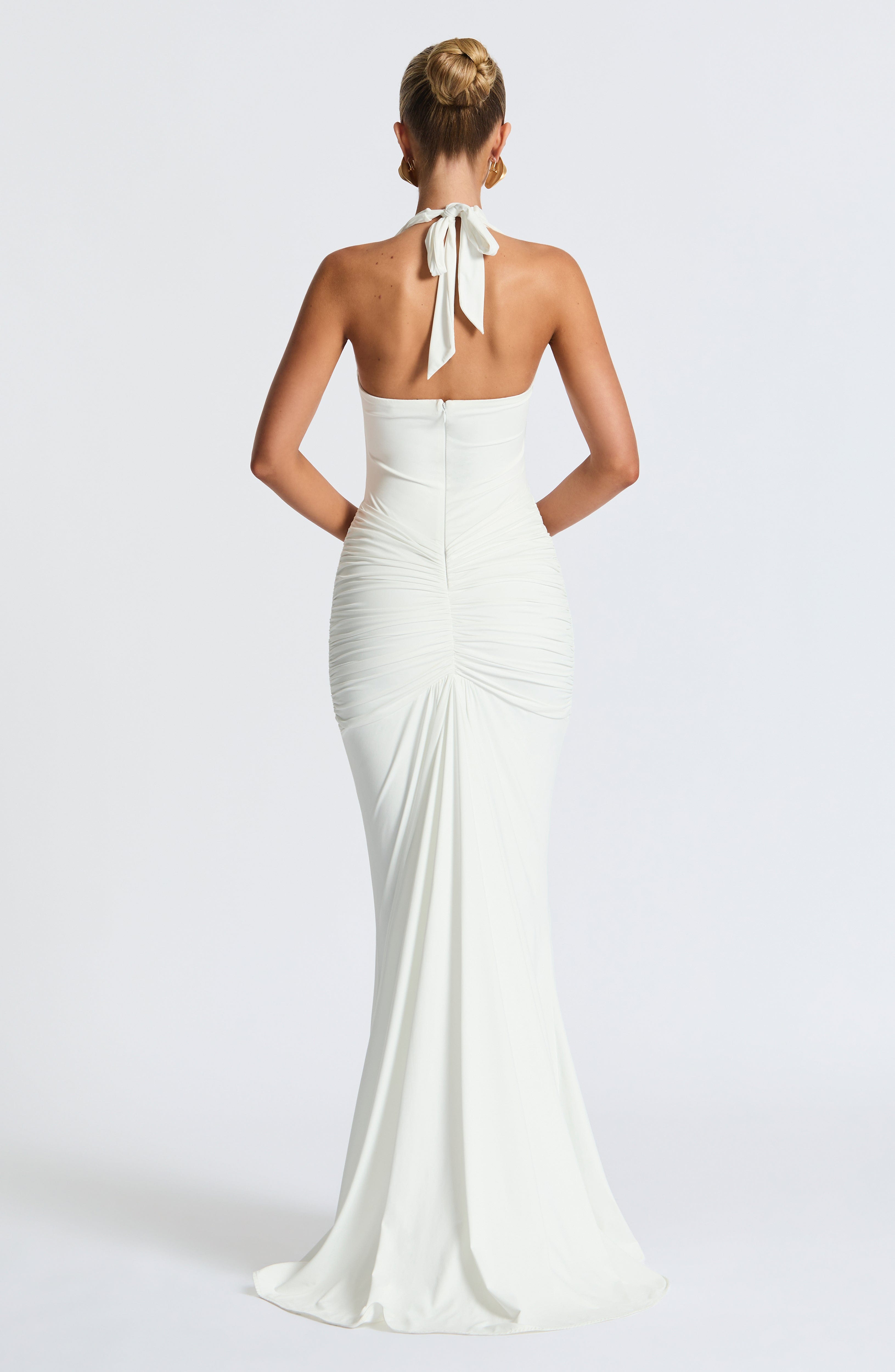 Syren Maxi Beyaz Elbise