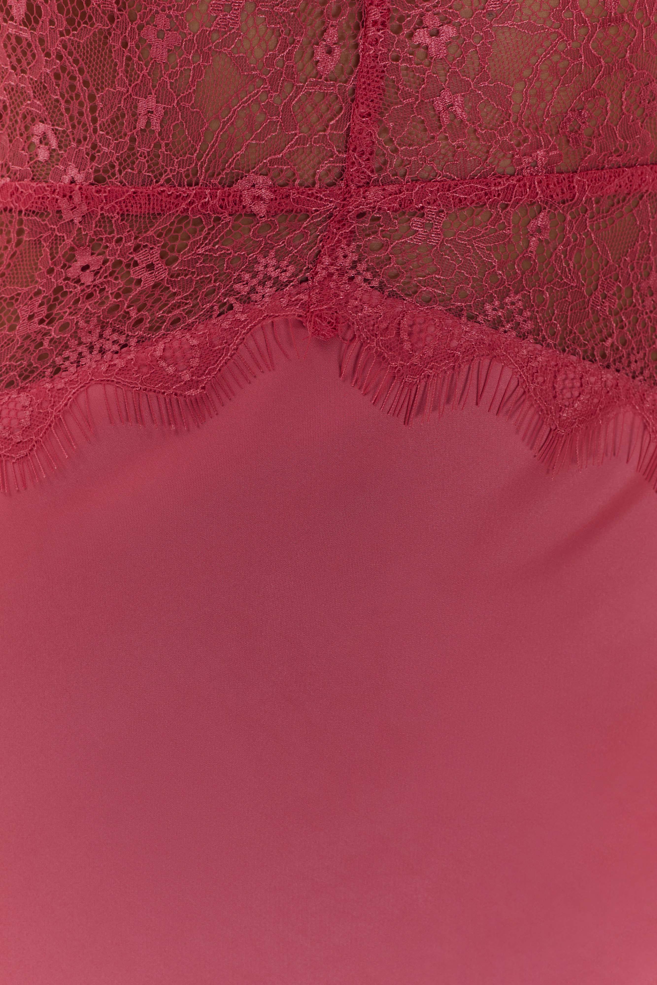 Dinah Dantel ve Saten Maxi Elbise