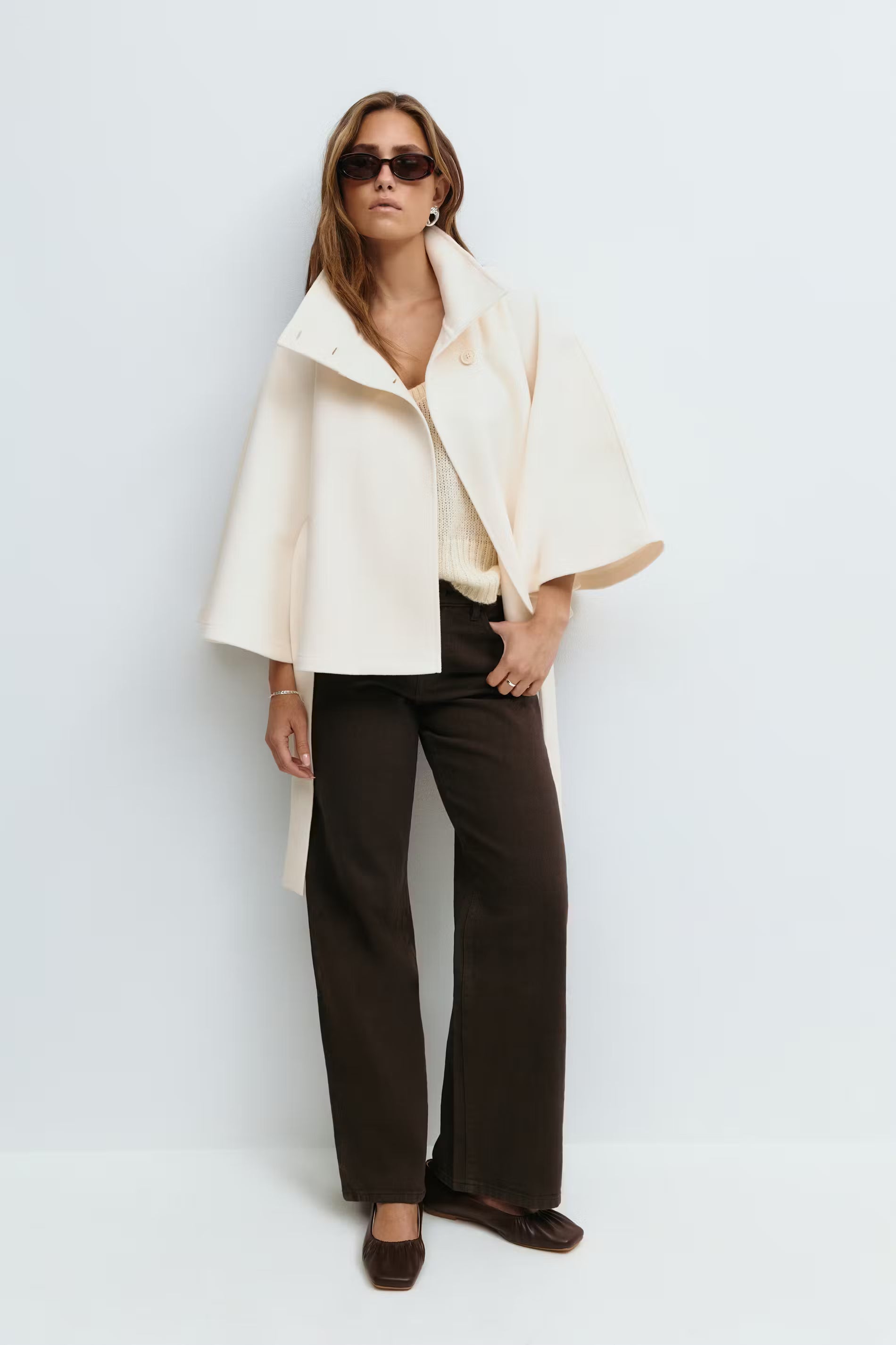 Belt Cape Ceket