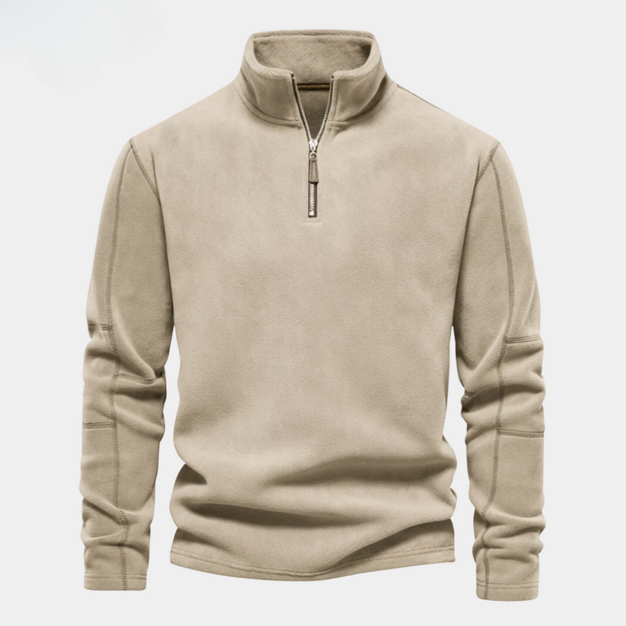 Fermuarlı Polar Sweatshirt