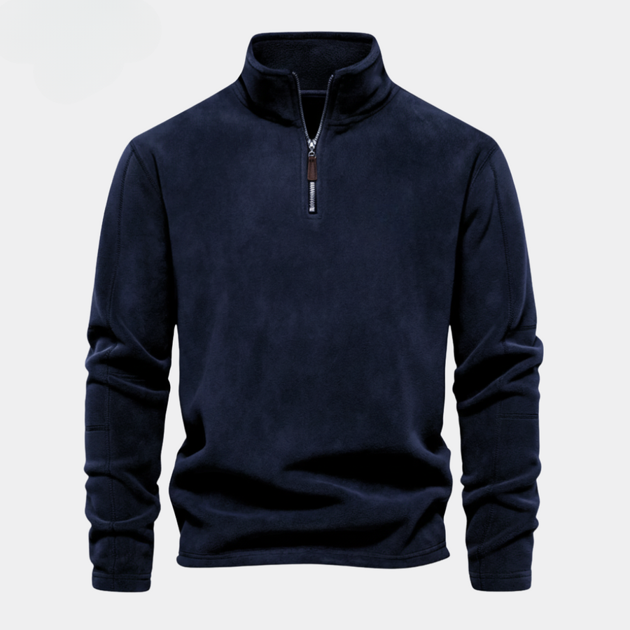 Fermuarlı Polar Sweatshirt