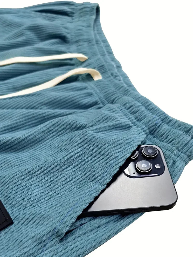 ComfortFit Kadife Düz Paça Pantolon