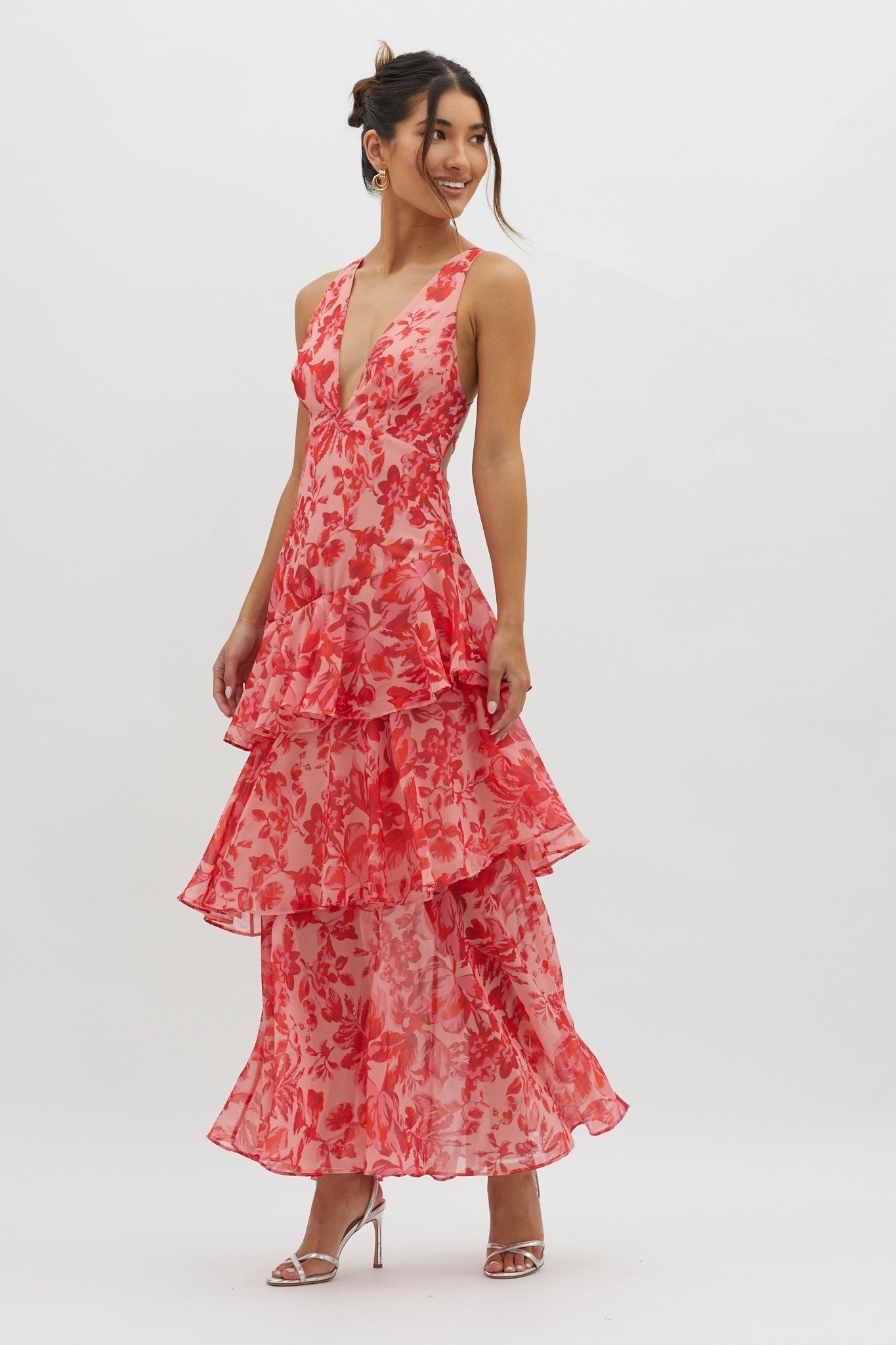 Bloom Shift Midi Elbise