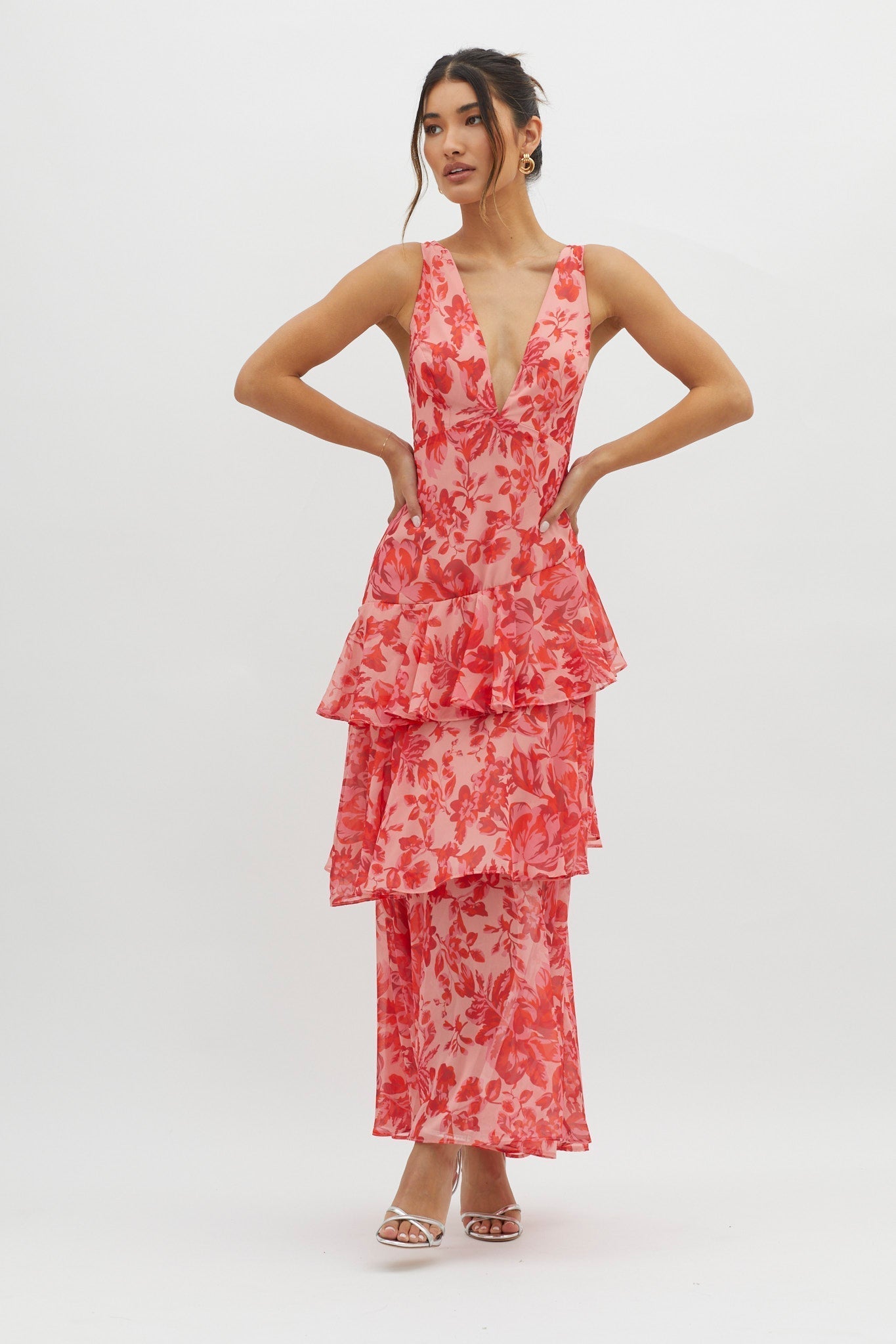 Bloom Shift Midi Elbise